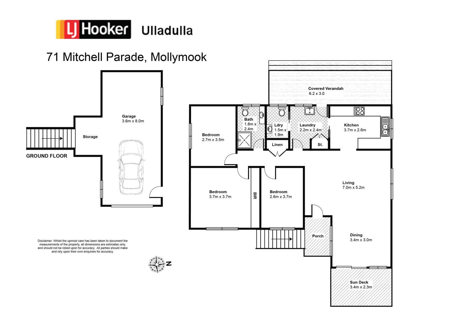 Floorplan of Homely house listing, 71 Mitchell Pde, Mollymook NSW 2539