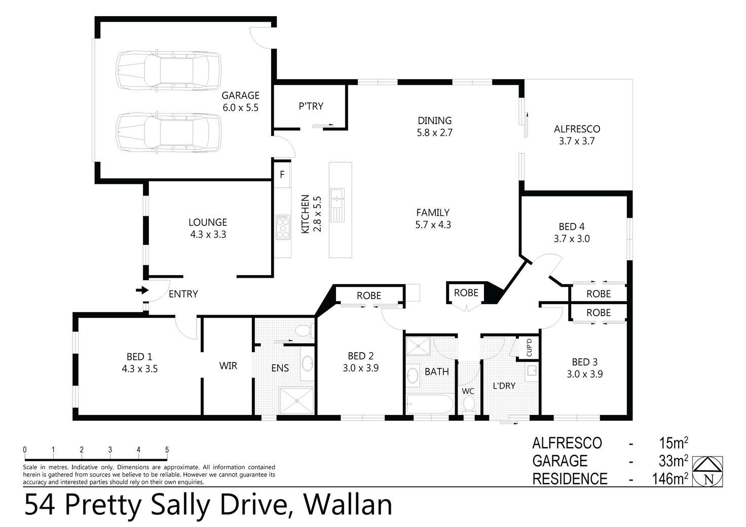 Floorplan of Homely house listing, 54 Pretty Sally Drive, Wallan VIC 3756