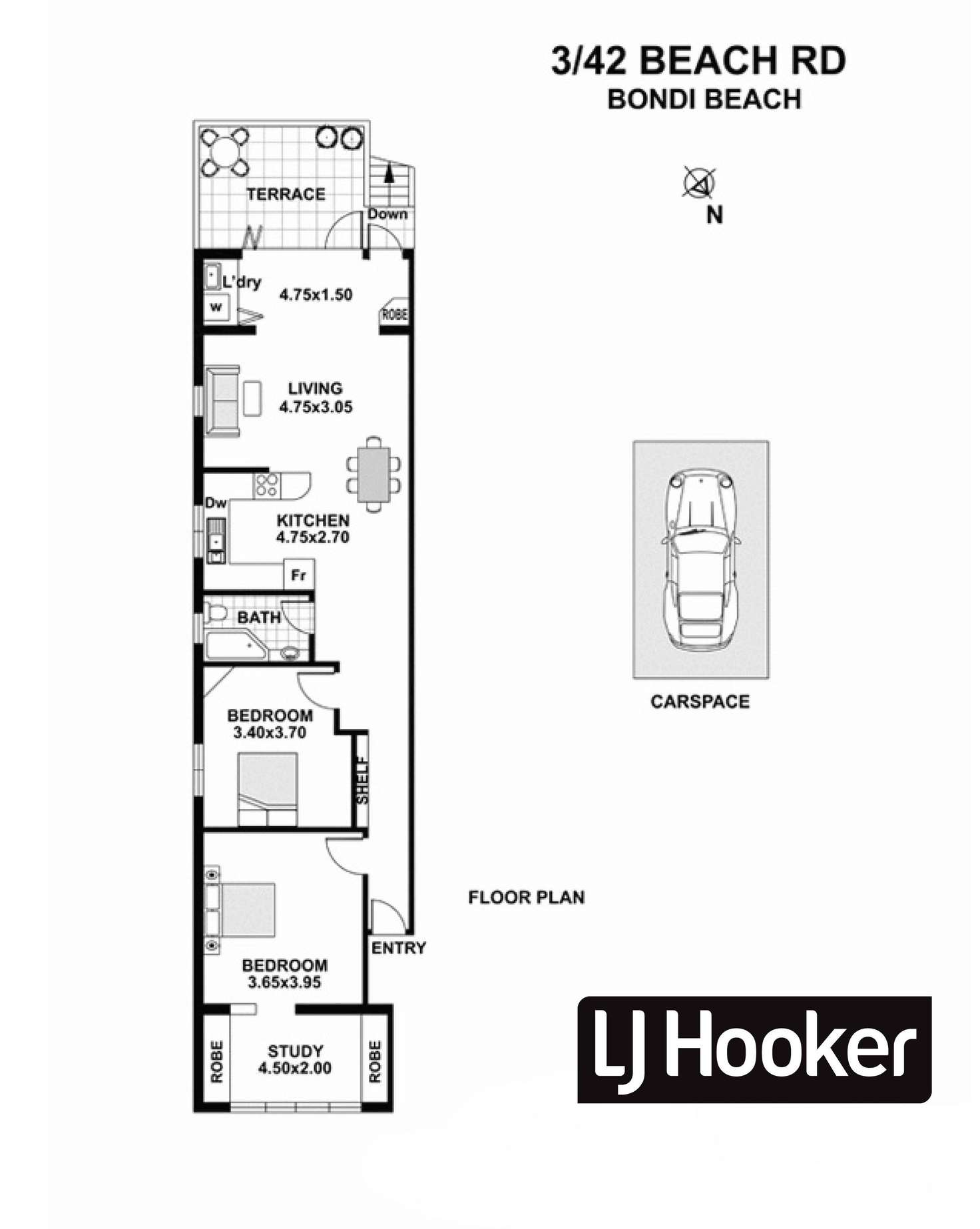 Floorplan of Homely apartment listing, 3/42 Beach Road, Bondi Beach NSW 2026