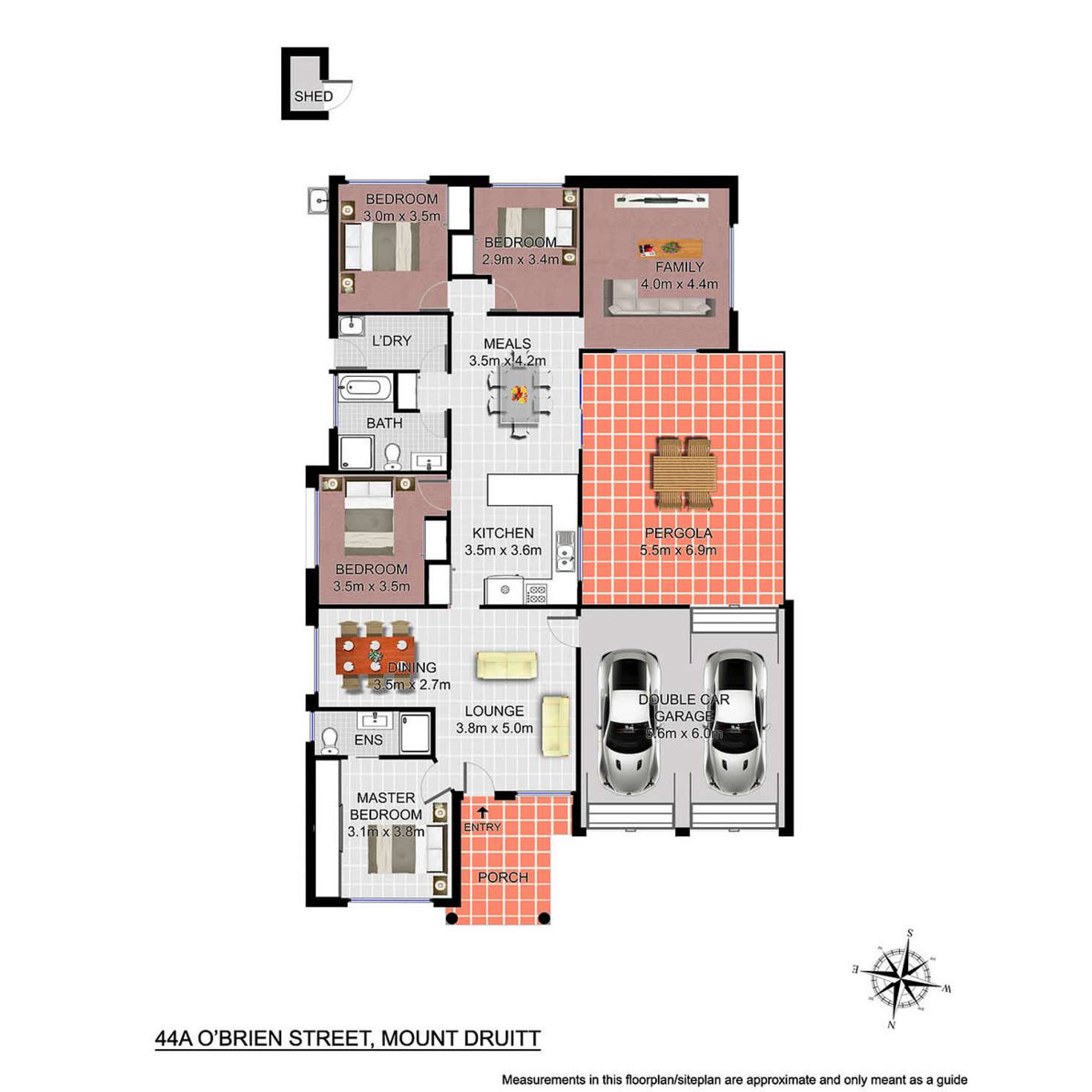 Floorplan of Homely house listing, 44A O'Brien Street, Mount Druitt NSW 2770