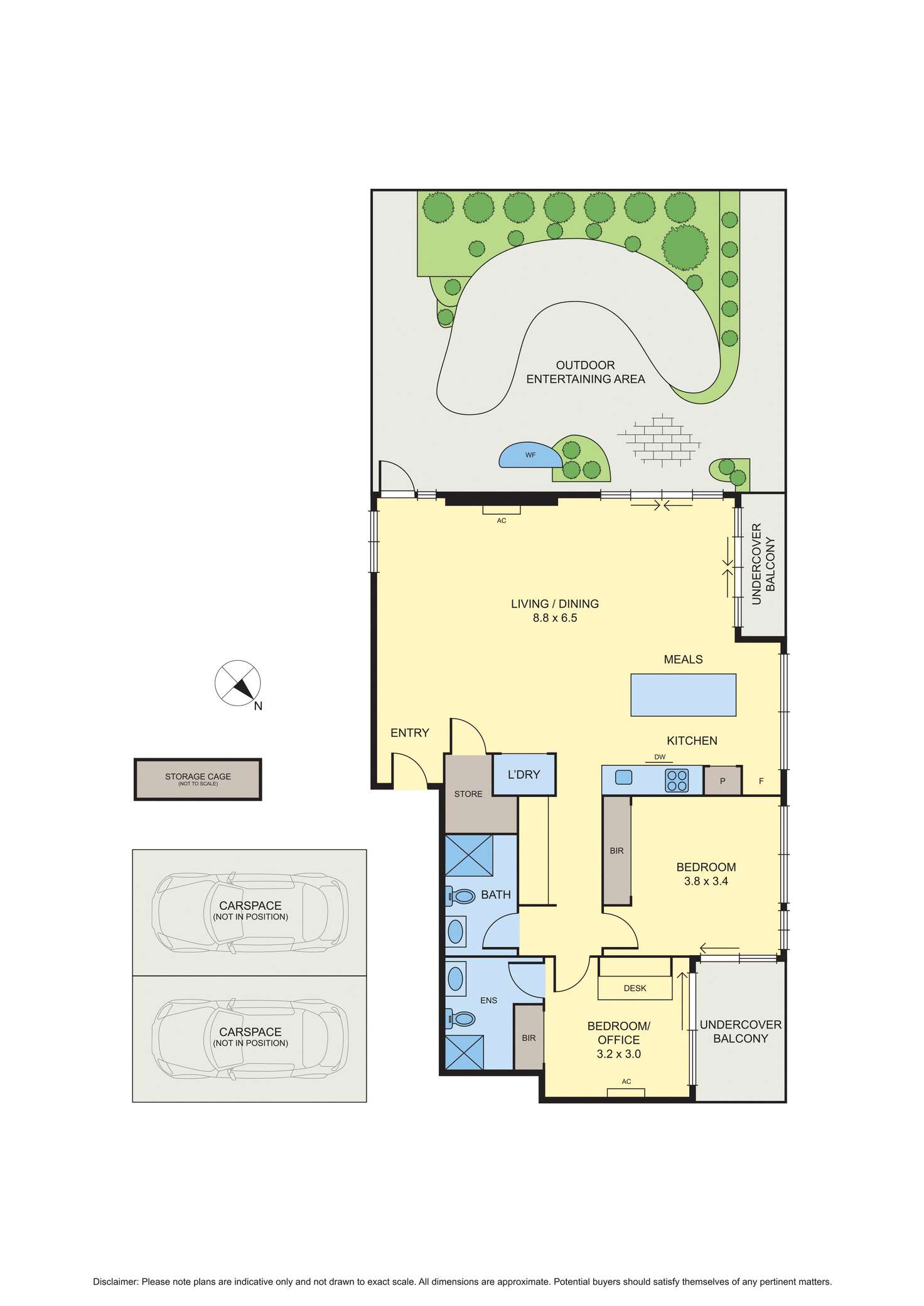 Floorplan of Homely apartment listing, 816/33 Blackwood Street, North Melbourne VIC 3051