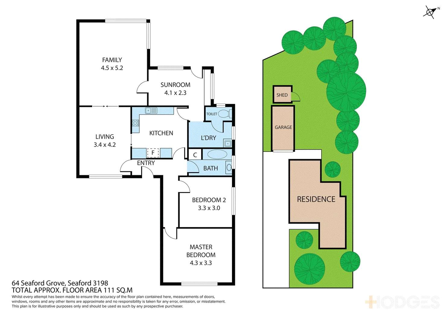 Floorplan of Homely house listing, 64 Seaford Grove, Seaford VIC 3198