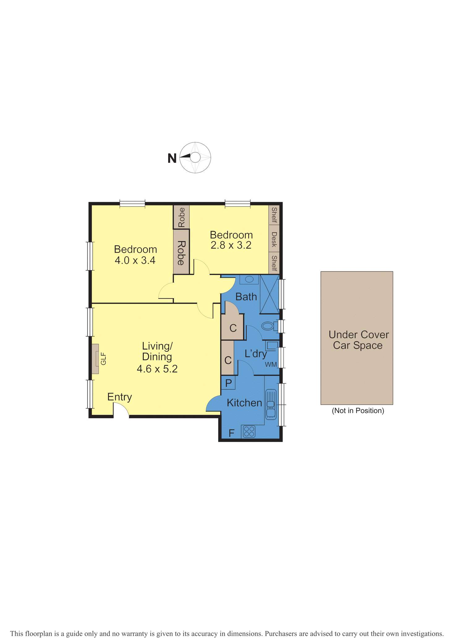Floorplan of Homely apartment listing, 1/34 Fermanagh Road, Camberwell VIC 3124