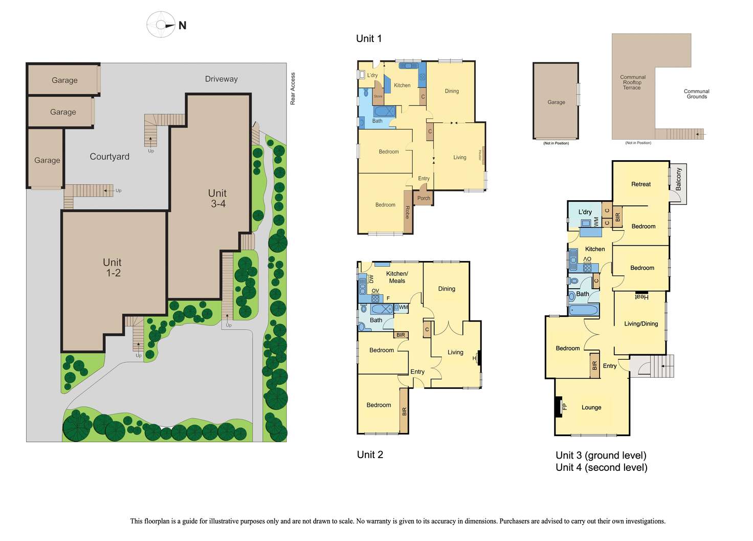 Floorplan of Homely house listing, 1-4/449 Glenferrie Road, Kooyong VIC 3144