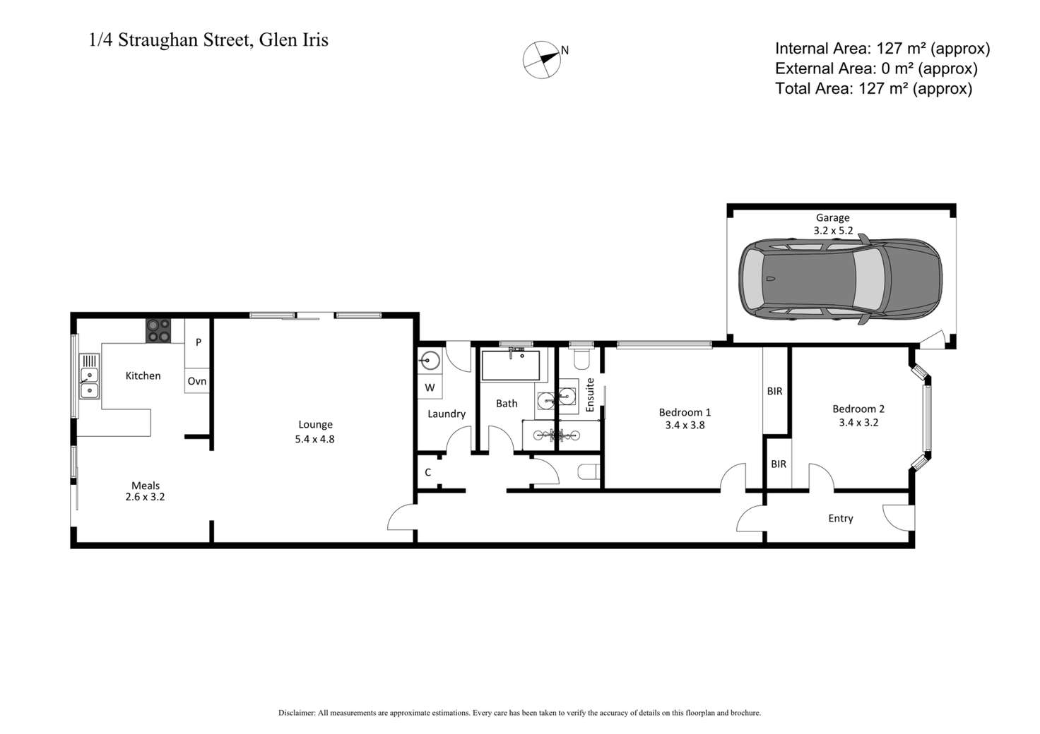 Floorplan of Homely house listing, 1/4 Straughan Street, Glen Iris VIC 3146