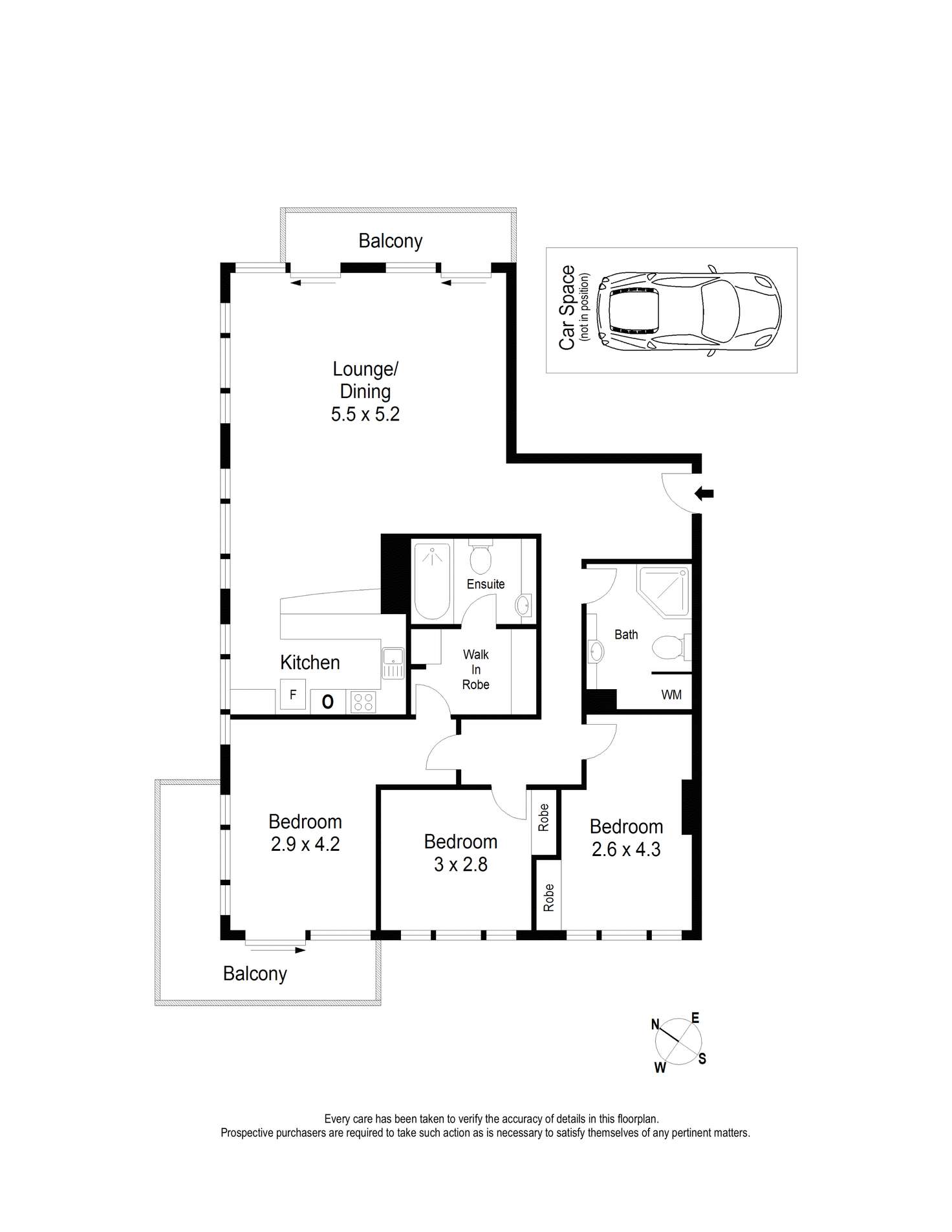 Floorplan of Homely apartment listing, 2910/265 Exhibition Street, Melbourne VIC 3000