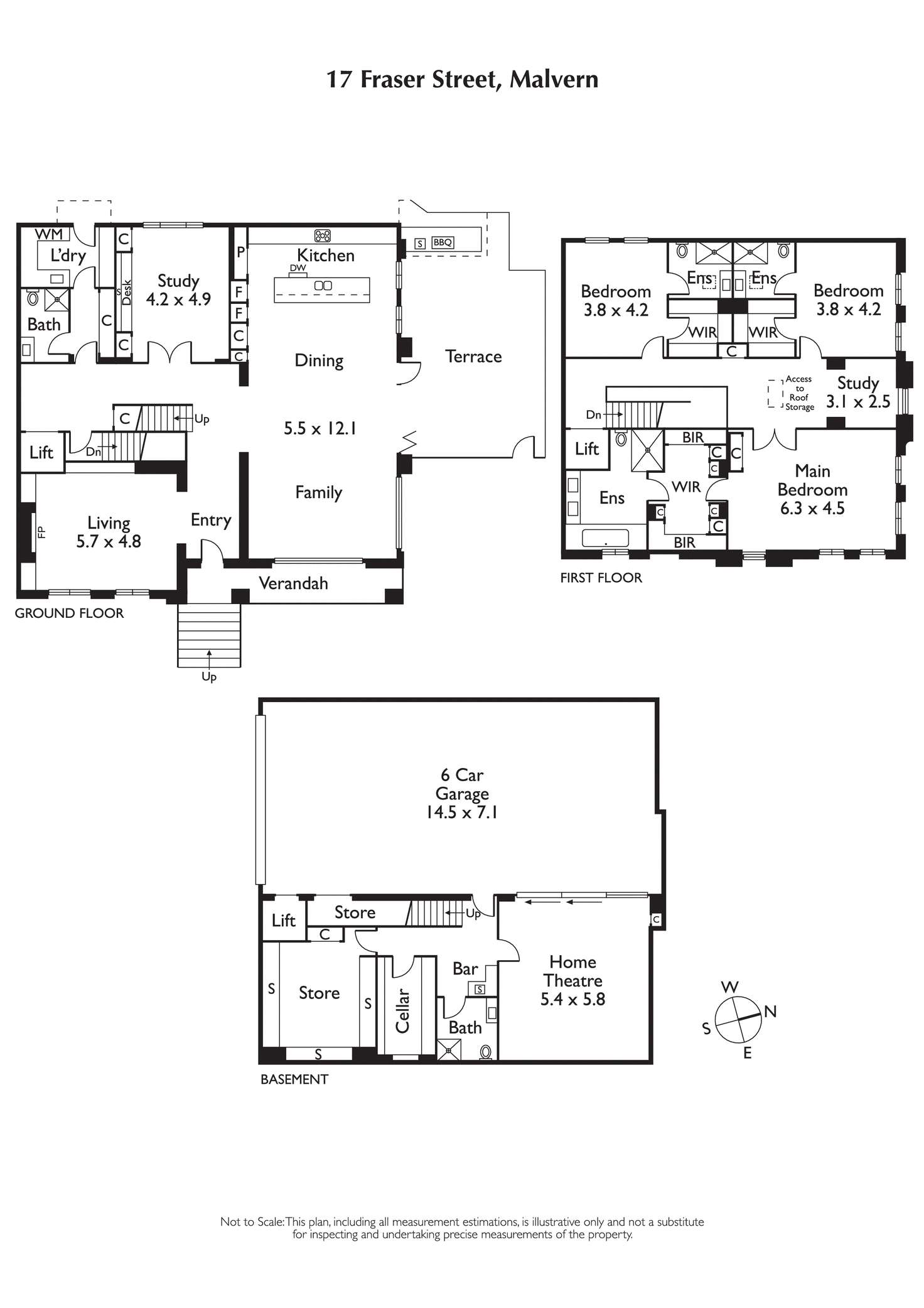 Floorplan of Homely house listing, 17 Fraser Street, Malvern VIC 3144