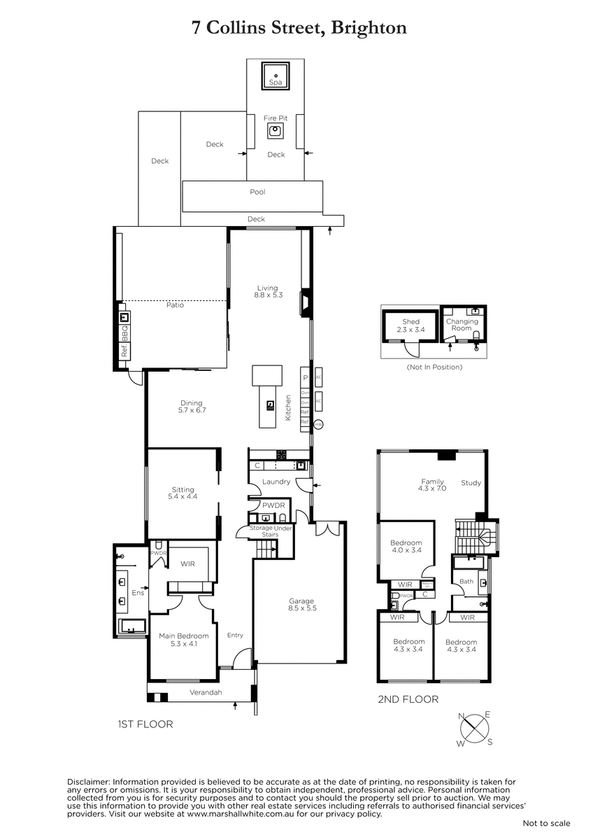 Floorplan of Homely house listing, 7 Collins Street, Brighton VIC 3186