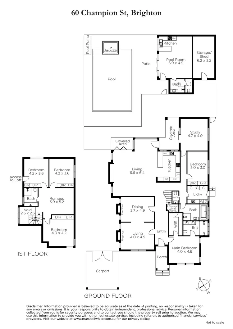 Floorplan of Homely house listing, 60 Champion Street, Brighton VIC 3186