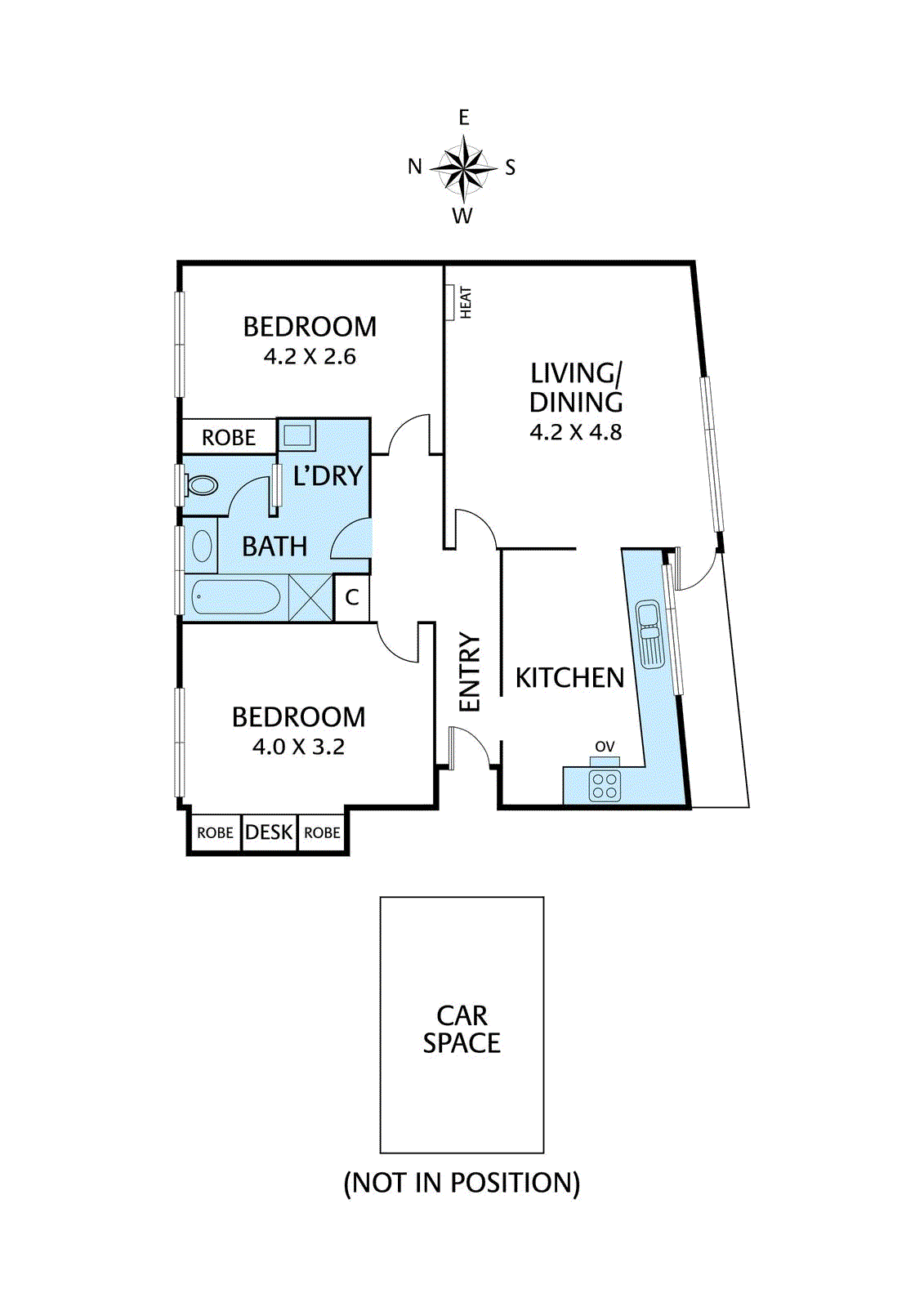 Floorplan of Homely apartment listing, 6/12 Stradbroke Avenue, Heidelberg VIC 3084