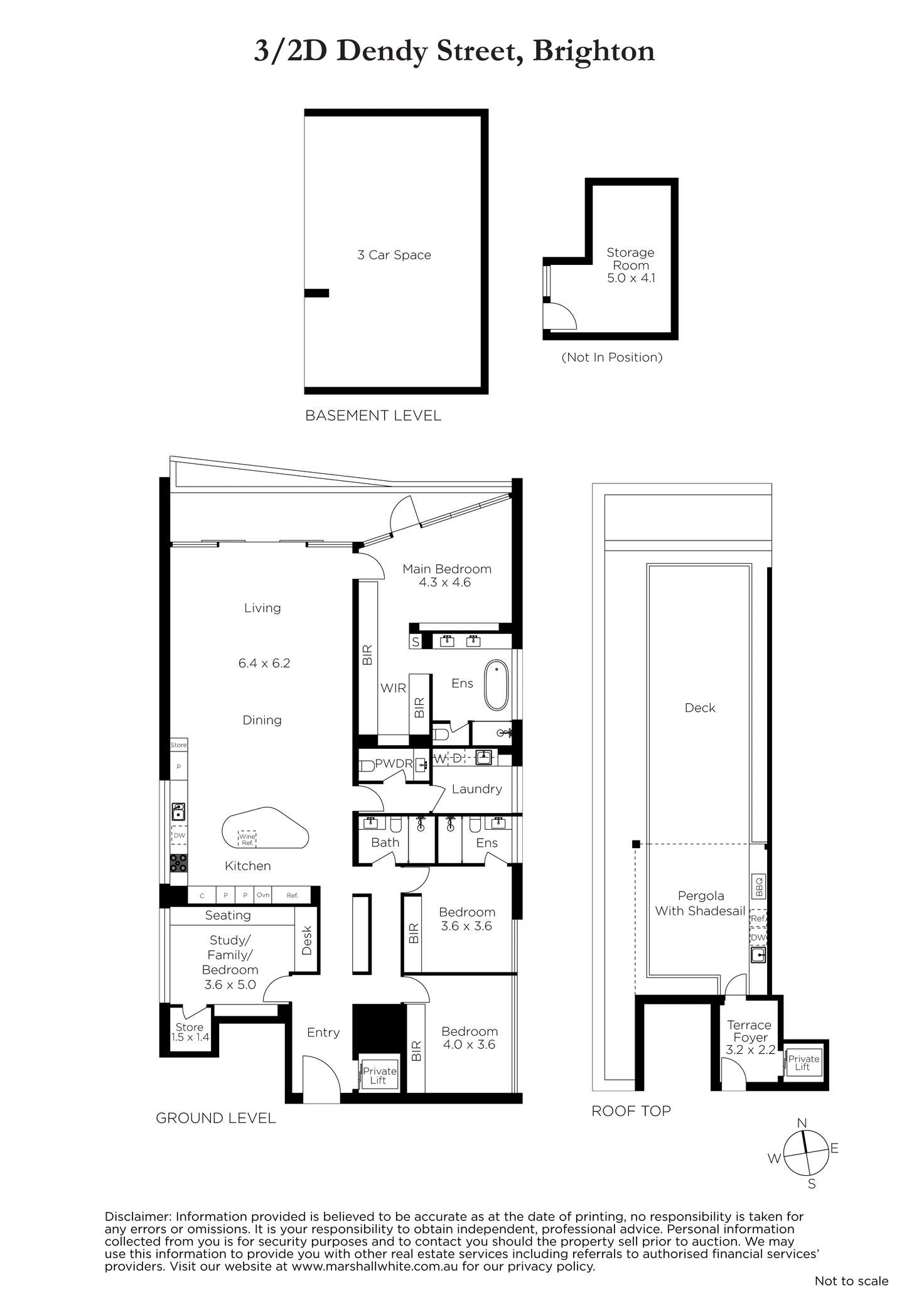 Floorplan of Homely apartment listing, 3/2D Dendy Street, Brighton VIC 3186