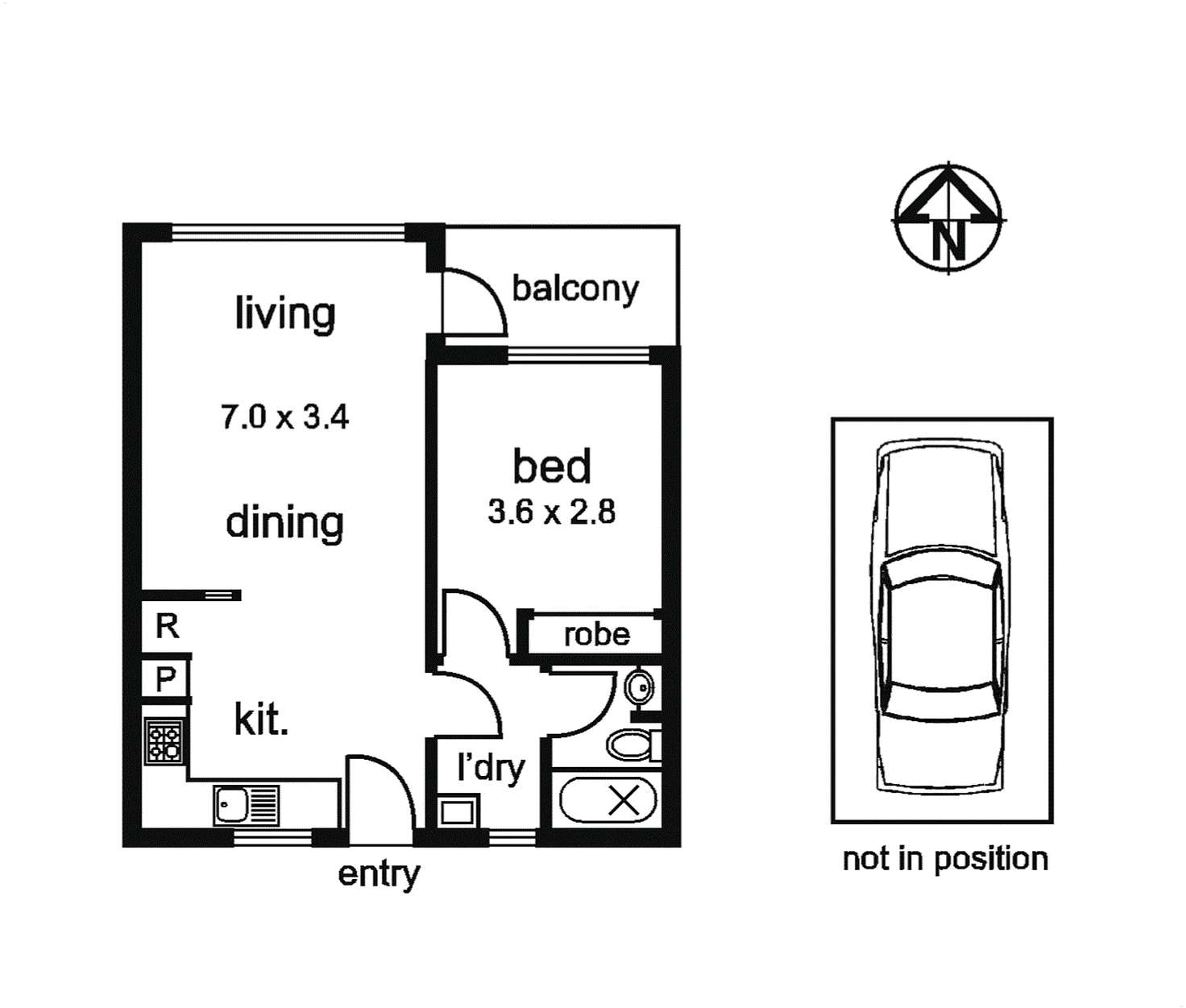 Floorplan of Homely house listing, 11/40 Moor Street, Fitzroy VIC 3065