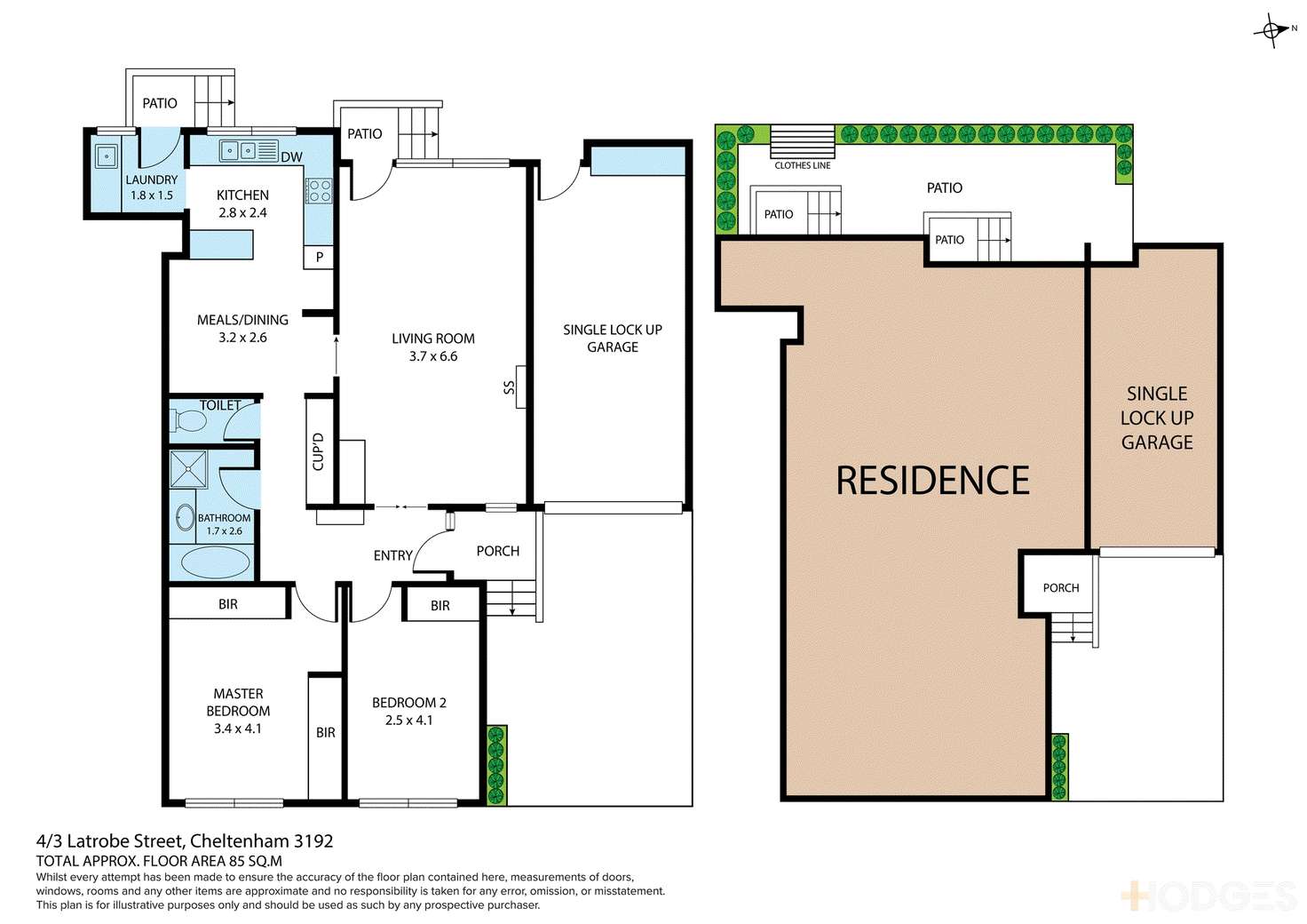 Floorplan of Homely unit listing, 4/3 Latrobe Street, Cheltenham VIC 3192