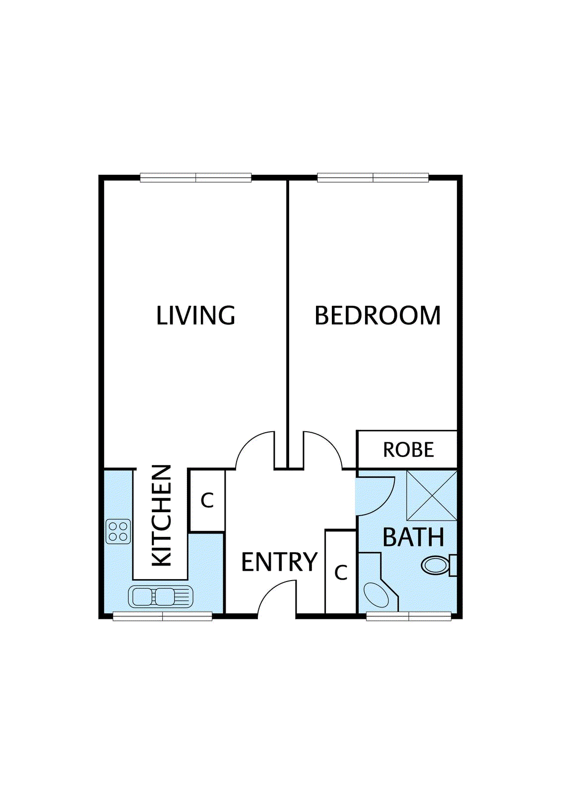 Floorplan of Homely apartment listing, 3/83 Yarra Street, Heidelberg VIC 3084