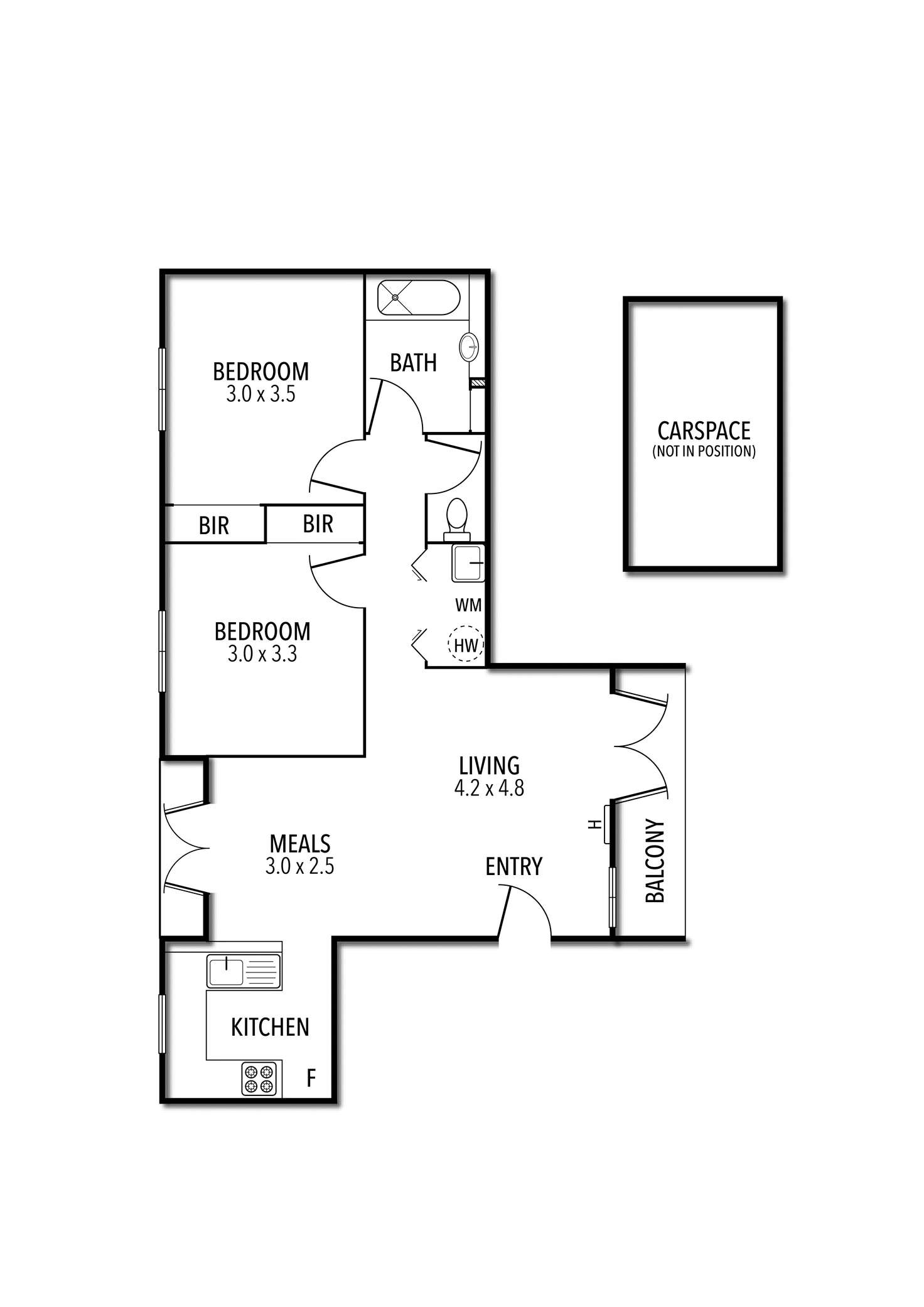 Floorplan of Homely apartment listing, 41/121 Rathdowne Street, Carlton VIC 3053