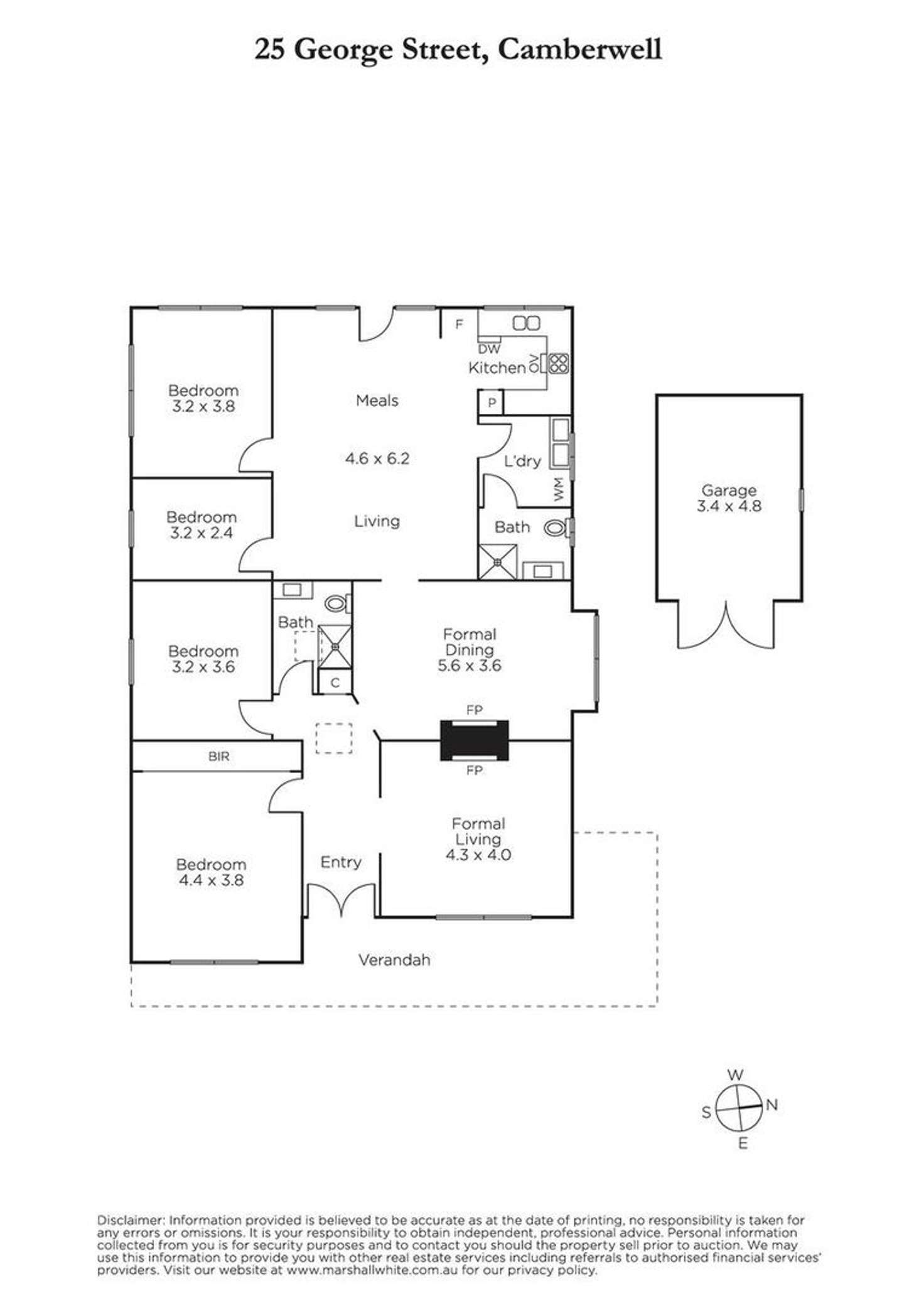 Floorplan of Homely house listing, 25 George Street, Camberwell VIC 3124