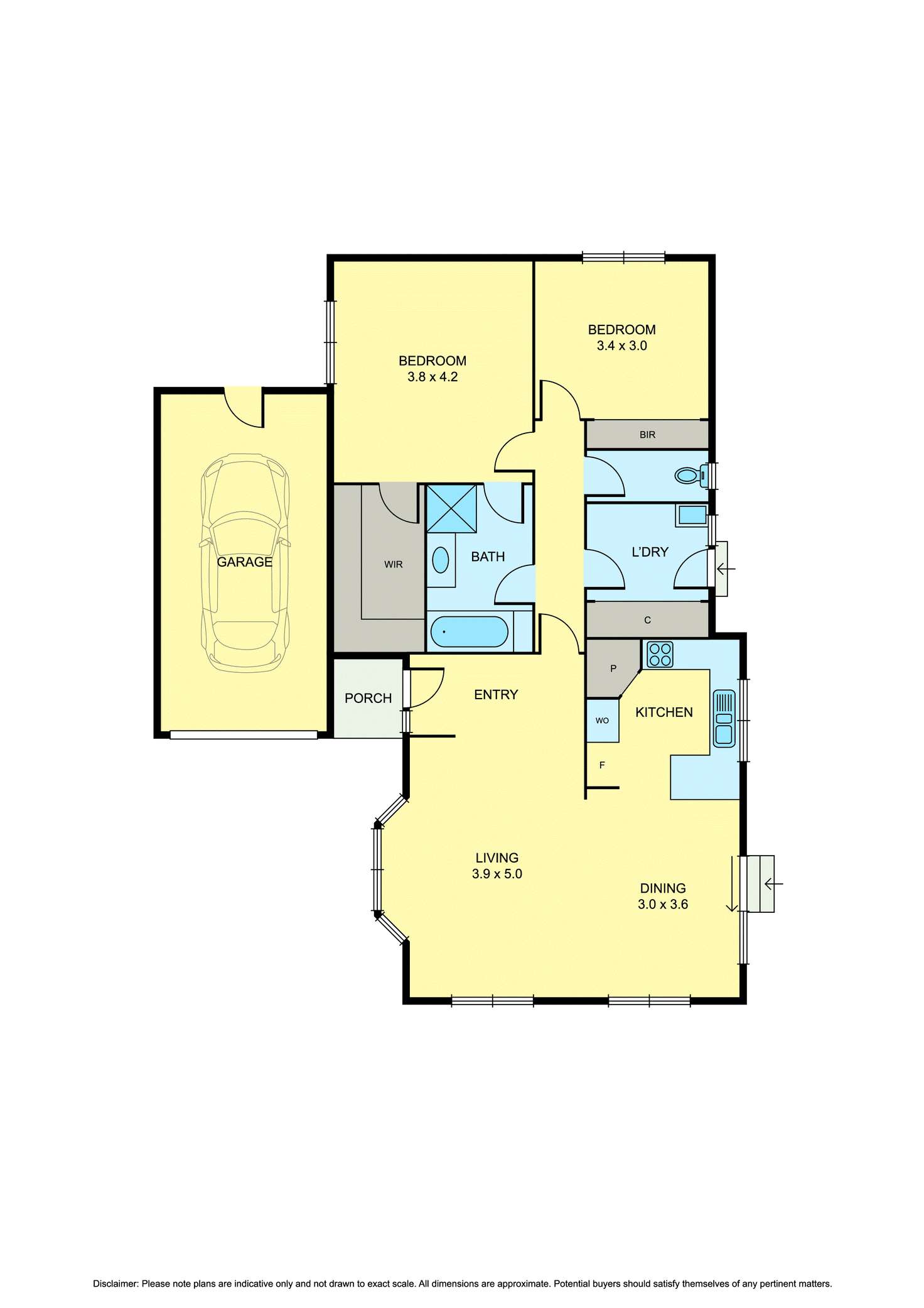 Floorplan of Homely unit listing, 44A Lasiandra Avenue, Forest Hill VIC 3131