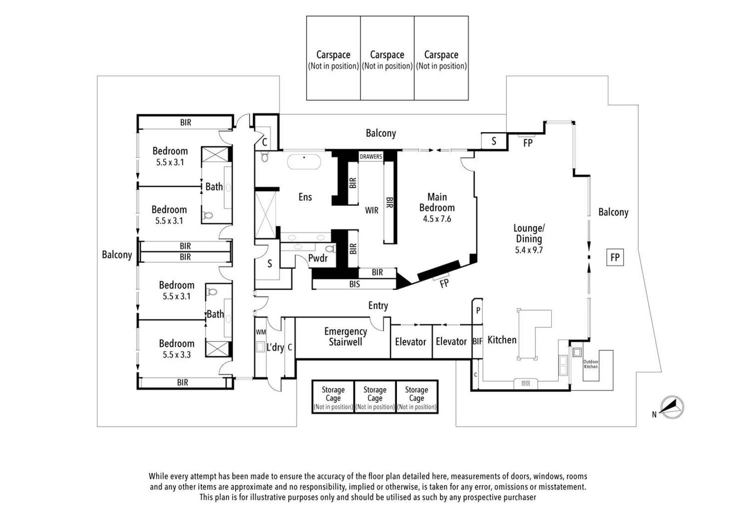 Floorplan of Homely apartment listing, Level 8/120 Burgundy Street, Heidelberg VIC 3084