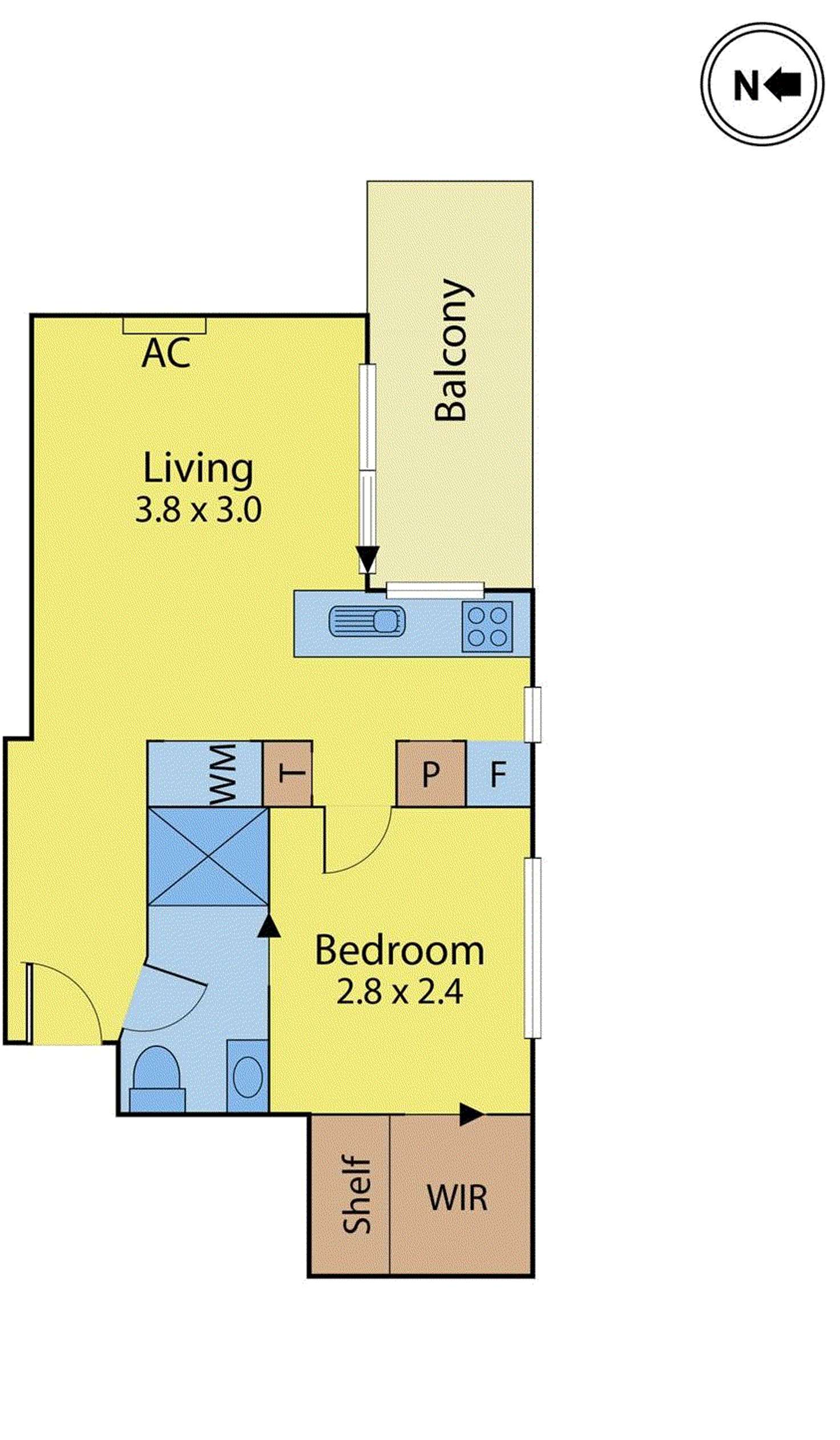 Floorplan of Homely apartment listing, 14/64 Little Palmerston Street, Carlton VIC 3053