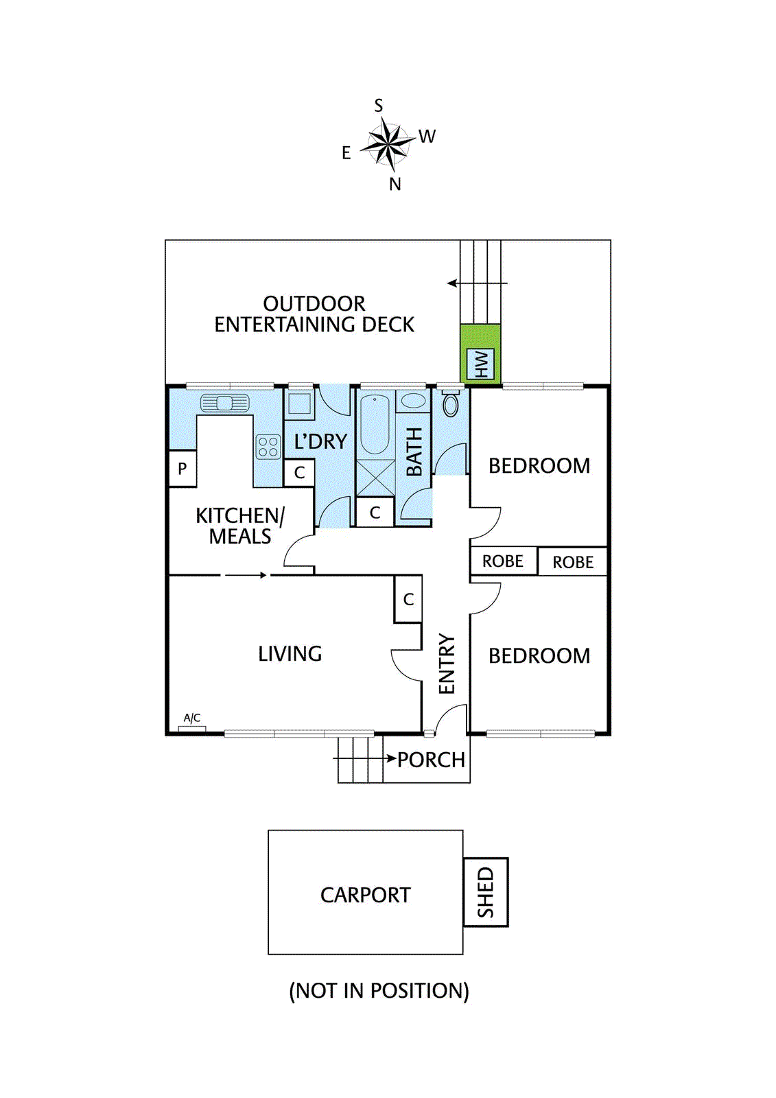 Floorplan of Homely unit listing, 2/45 Para Road, Montmorency VIC 3094