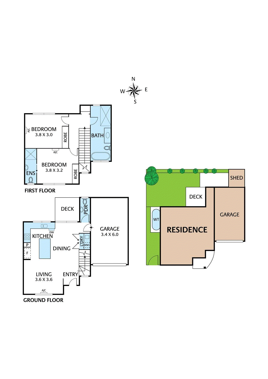 Floorplan of Homely townhouse listing, 3/44 Porter Road, Heidelberg Heights VIC 3081