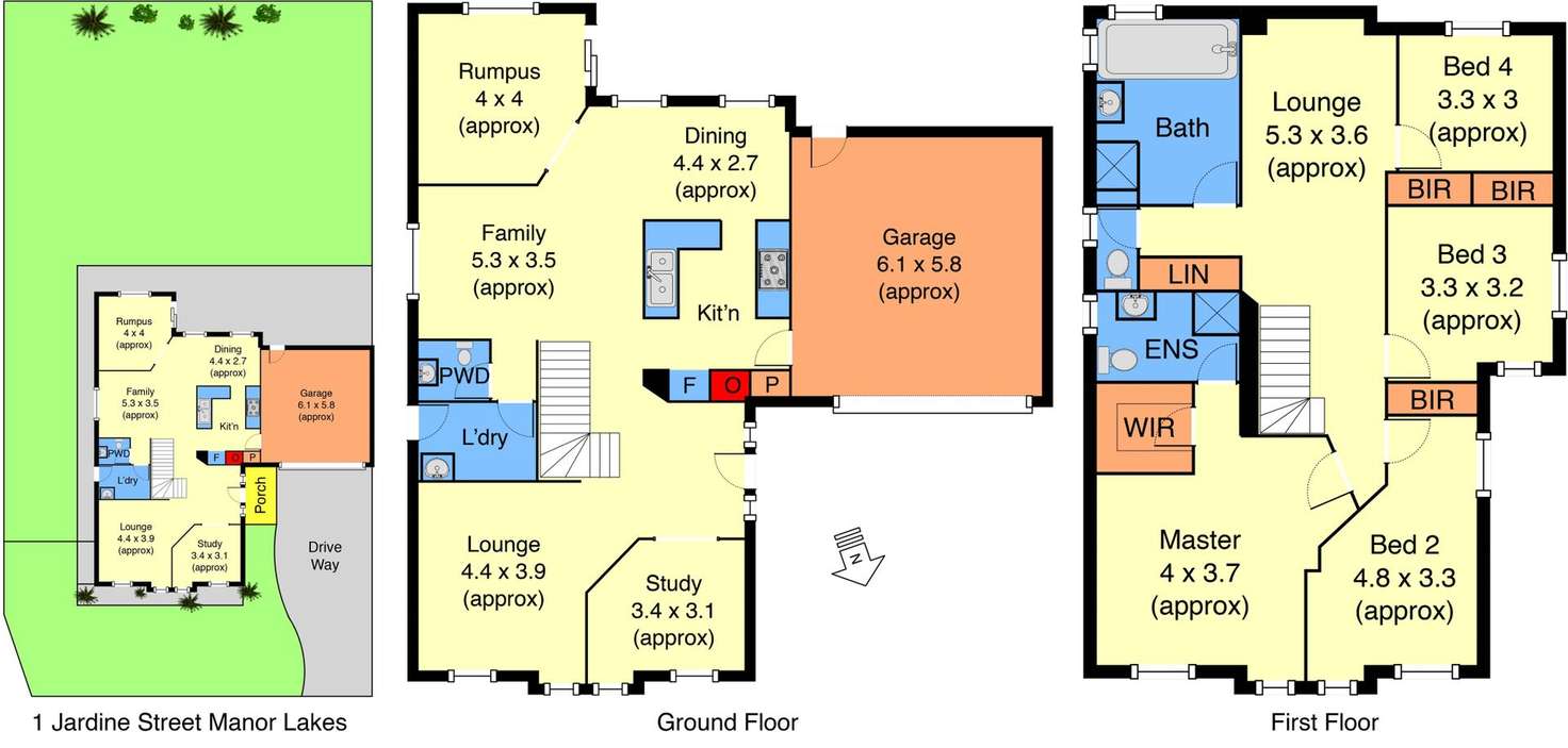 Floorplan of Homely house listing, 1 Jardine Street, Manor Lakes VIC 3024
