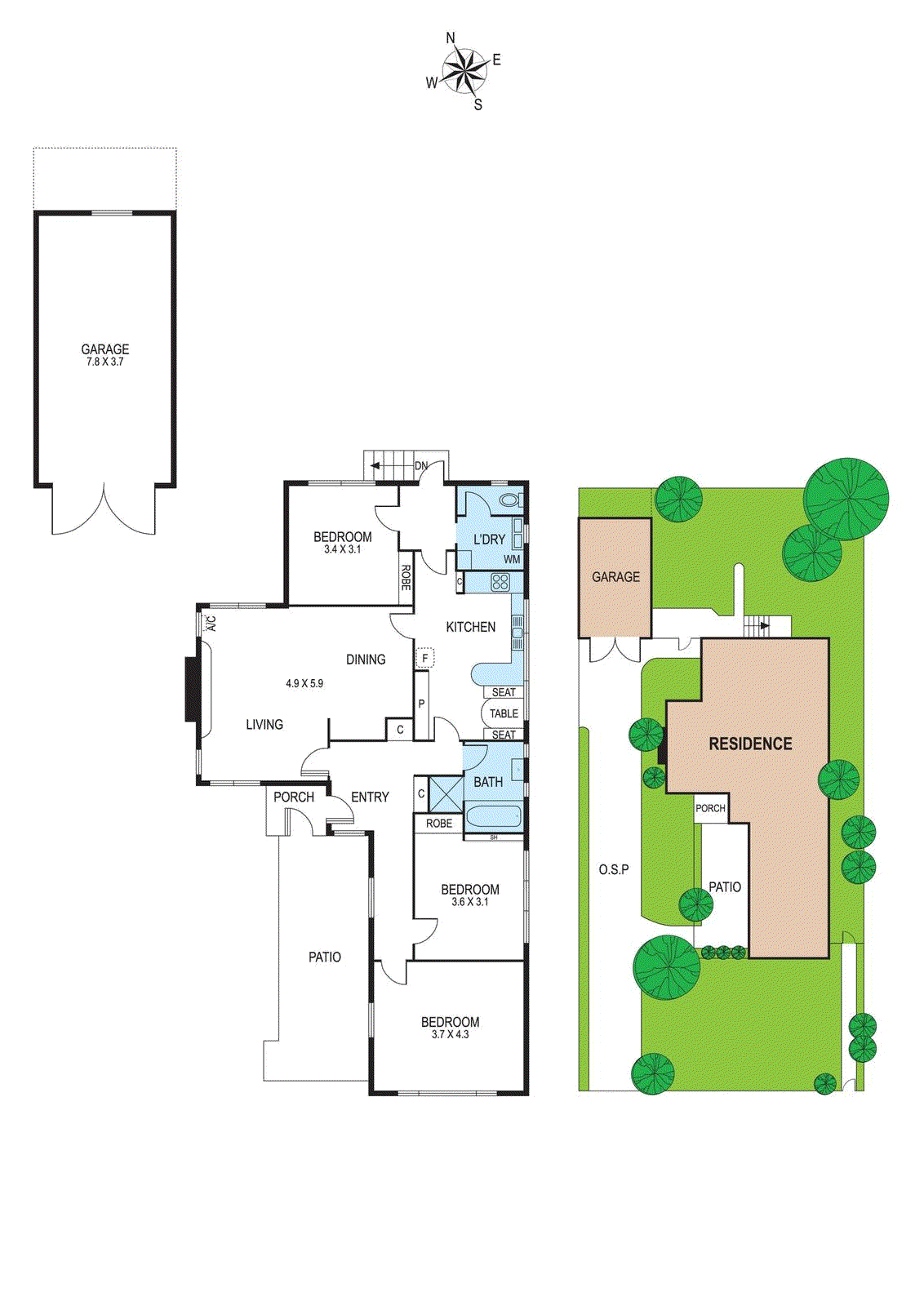 Floorplan of Homely house listing, 39 Strathmore Street, Bentleigh VIC 3204