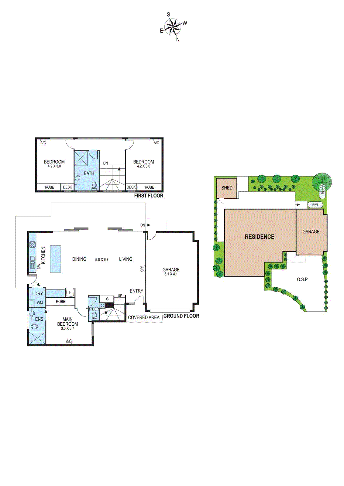 Floorplan of Homely townhouse listing, 2/24 Molden Street, Bentleigh East VIC 3165