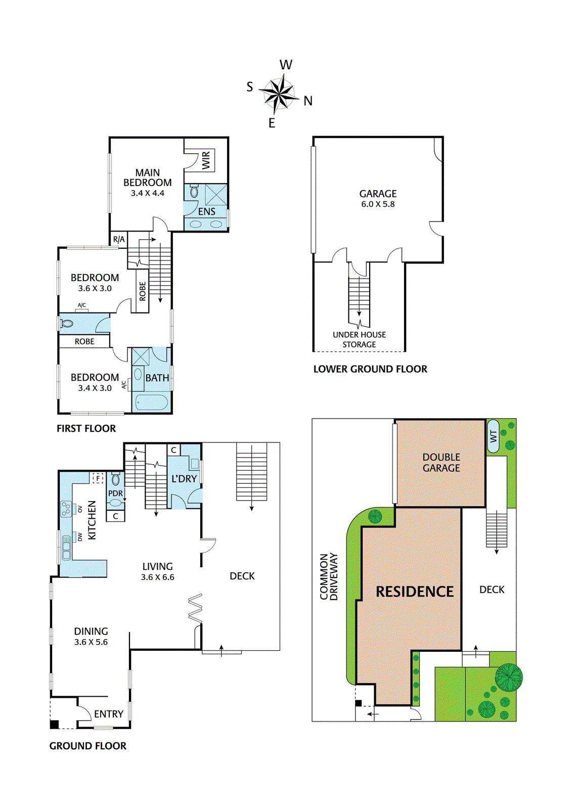 Floorplan of Homely townhouse listing, 1/12 Station Road, Montmorency VIC 3094
