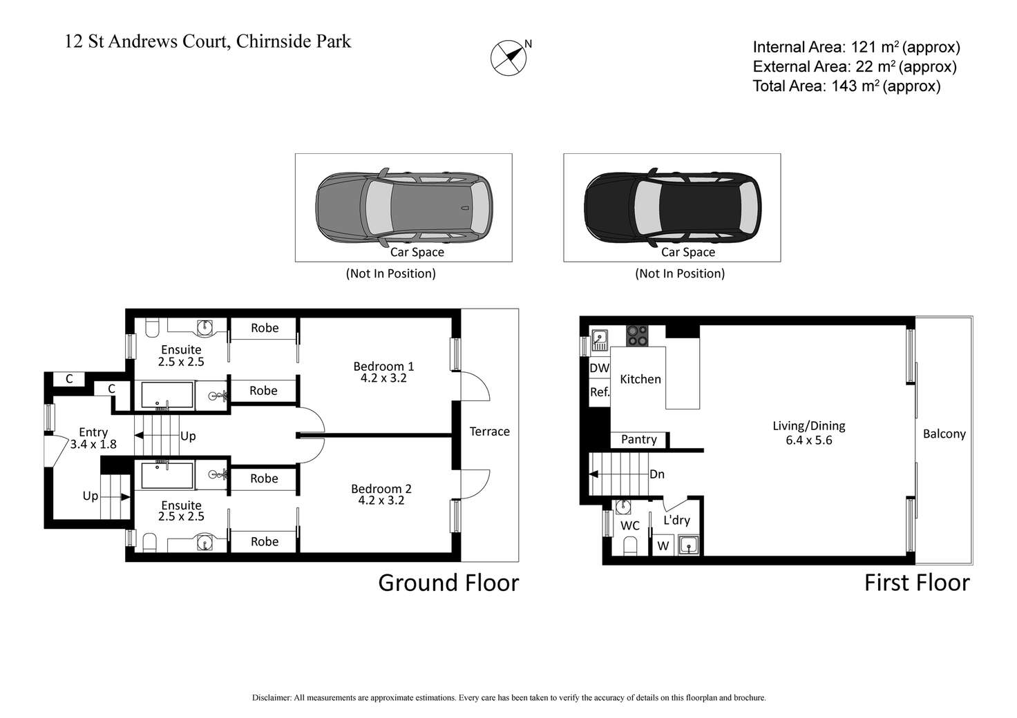 Floorplan of Homely townhouse listing, 12 St Andrews Court, Chirnside Park VIC 3116