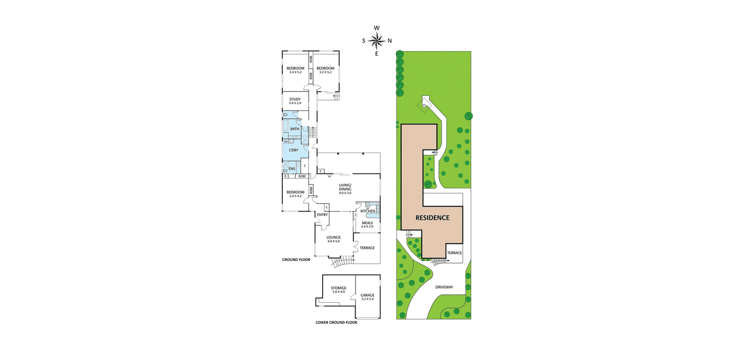 Floorplan of Homely house listing, 93 Grandview Grove, Rosanna VIC 3084