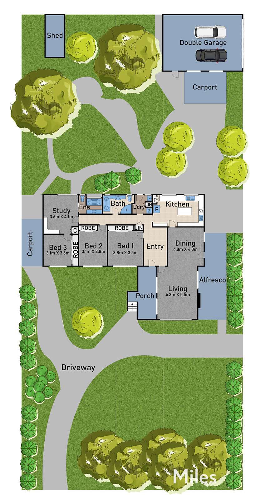 Floorplan of Homely house listing, 217-219 Mountain View Parade, Rosanna VIC 3084