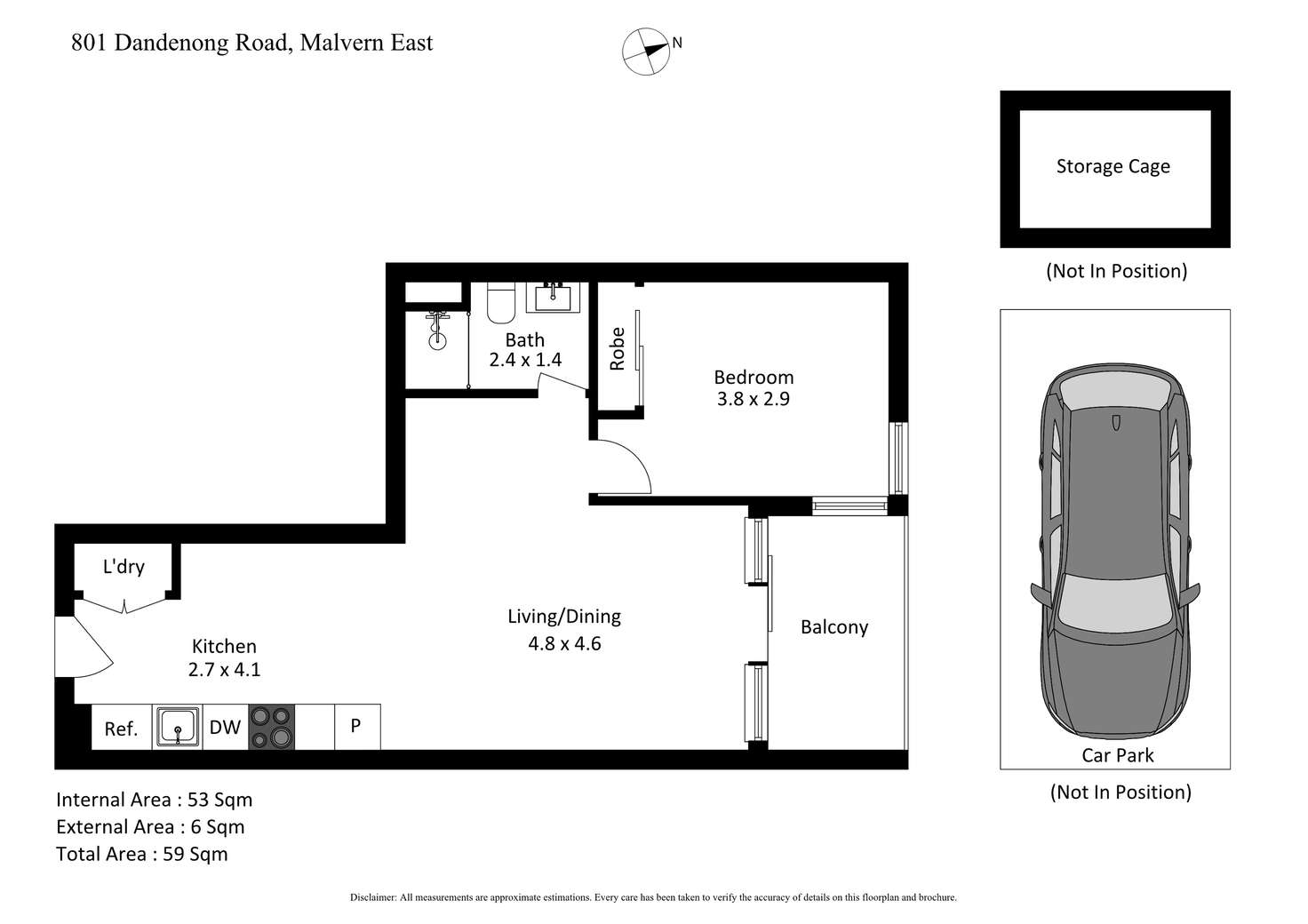 Floorplan of Homely apartment listing, 518/801 Dandenong Road, Malvern East VIC 3145