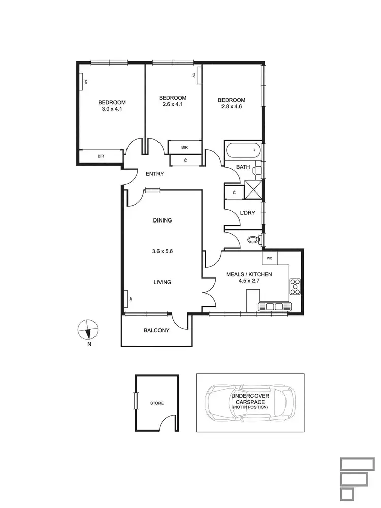 Floorplan of Homely apartment listing, 4/15 Anderson Street, Caulfield VIC 3162