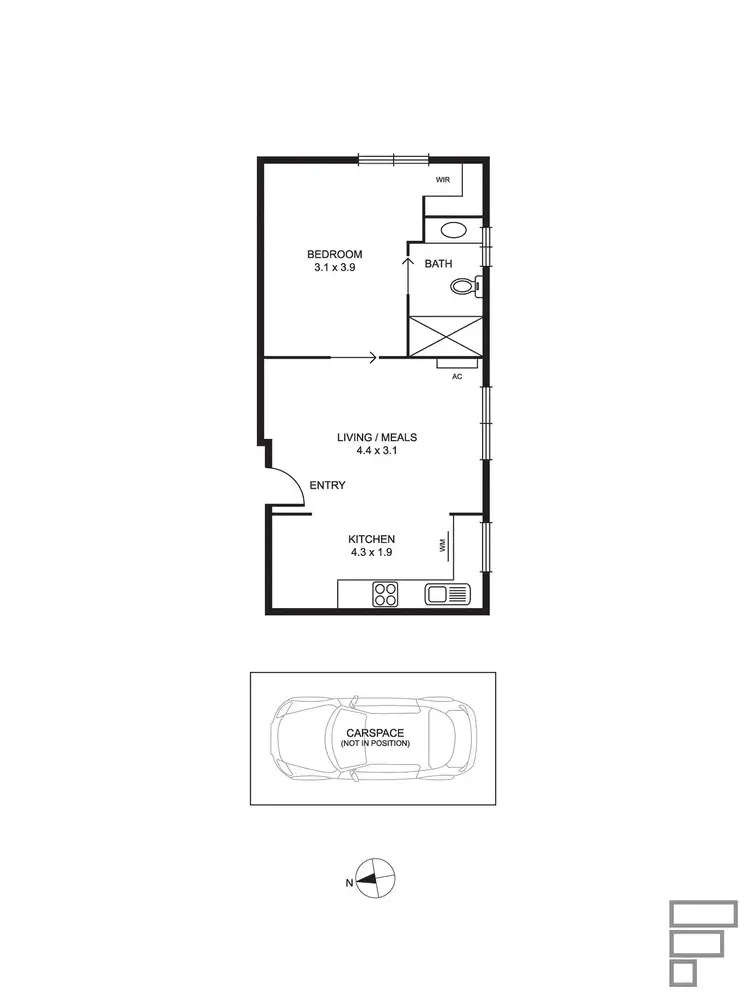 Floorplan of Homely apartment listing, 5/69 York Street, Prahran VIC 3181