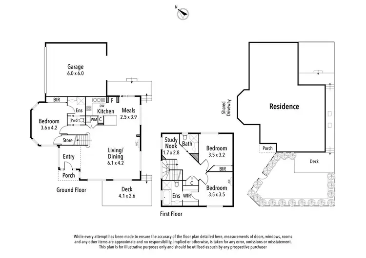 Floorplan of Homely townhouse listing, 8/342 Lower Plenty Road, Viewbank VIC 3084