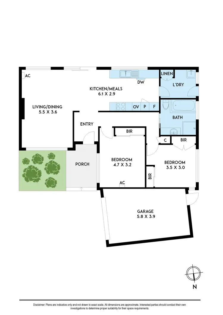 Floorplan of Homely unit listing, 5/46-48 Patty Street, Mentone VIC 3194
