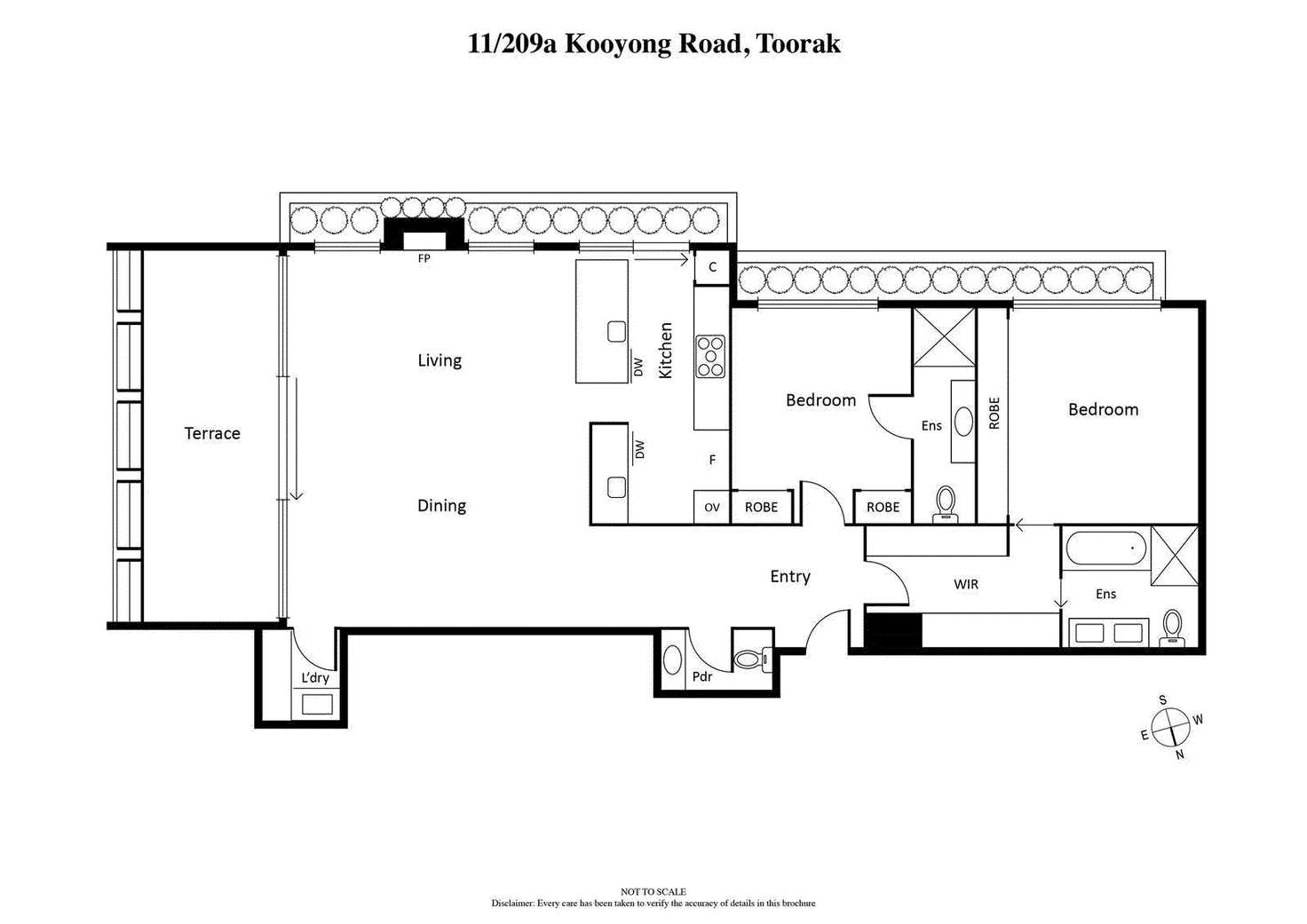 Floorplan of Homely apartment listing, 11/209 Kooyong Road, Toorak VIC 3142