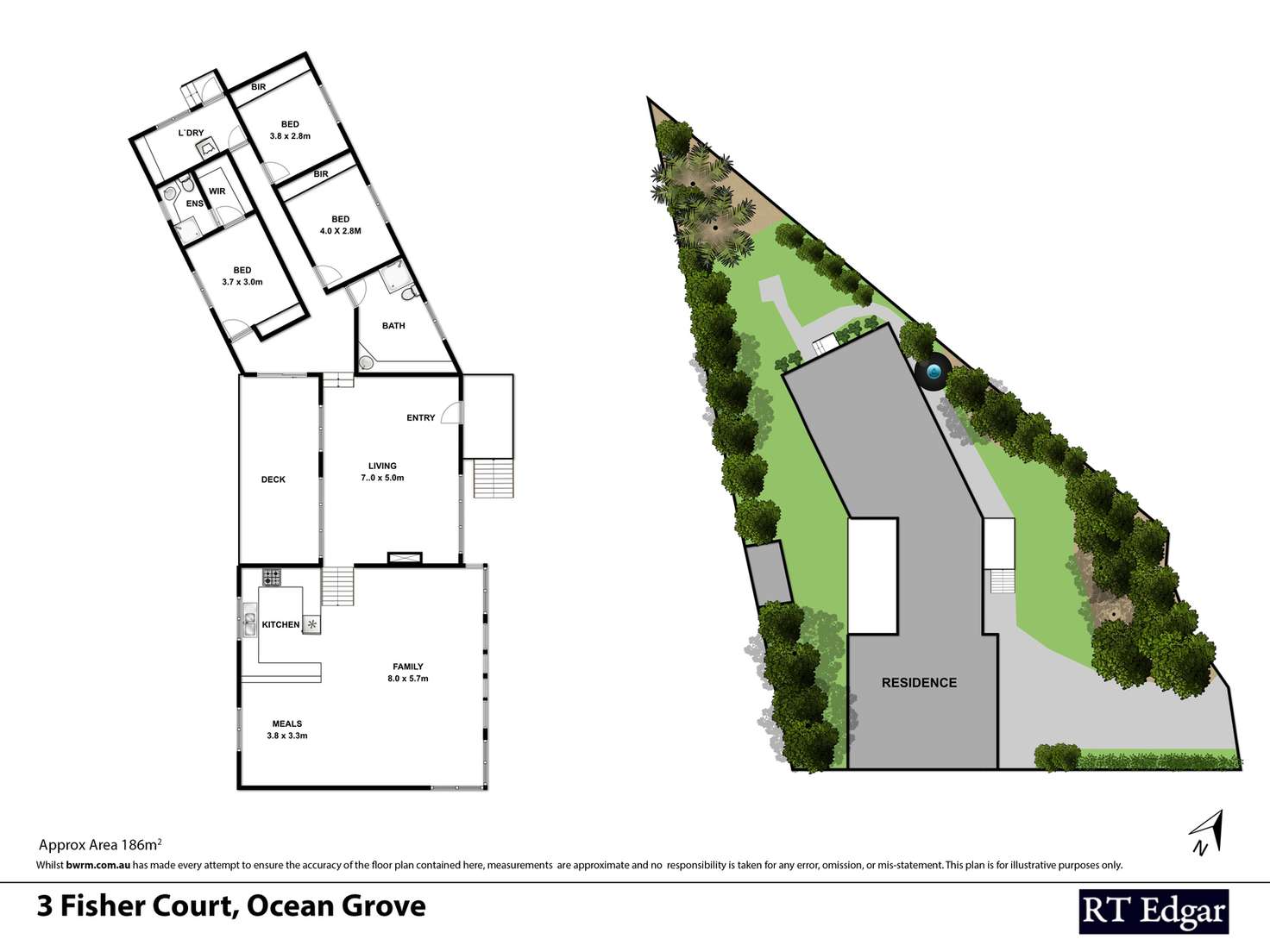 Floorplan of Homely house listing, 3 Fisher Court, Ocean Grove VIC 3226