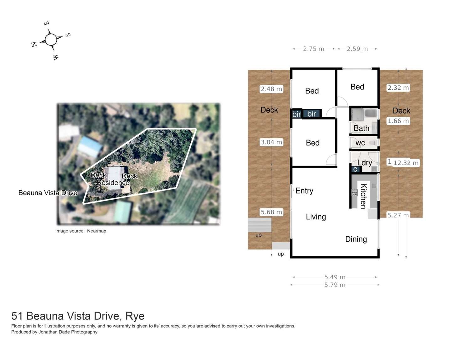 Floorplan of Homely house listing, 51 Beauna Vista Drive, Rye VIC 3941