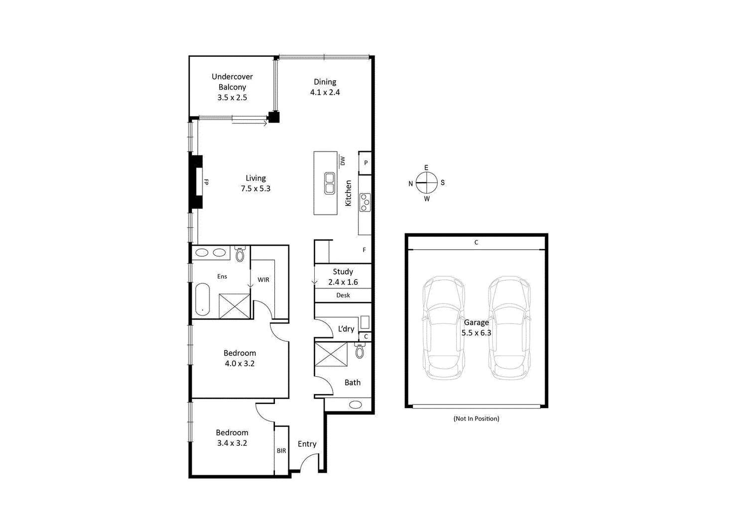 Floorplan of Homely apartment listing, PARC 10/67 Elizabeth Street, Malvern VIC 3144