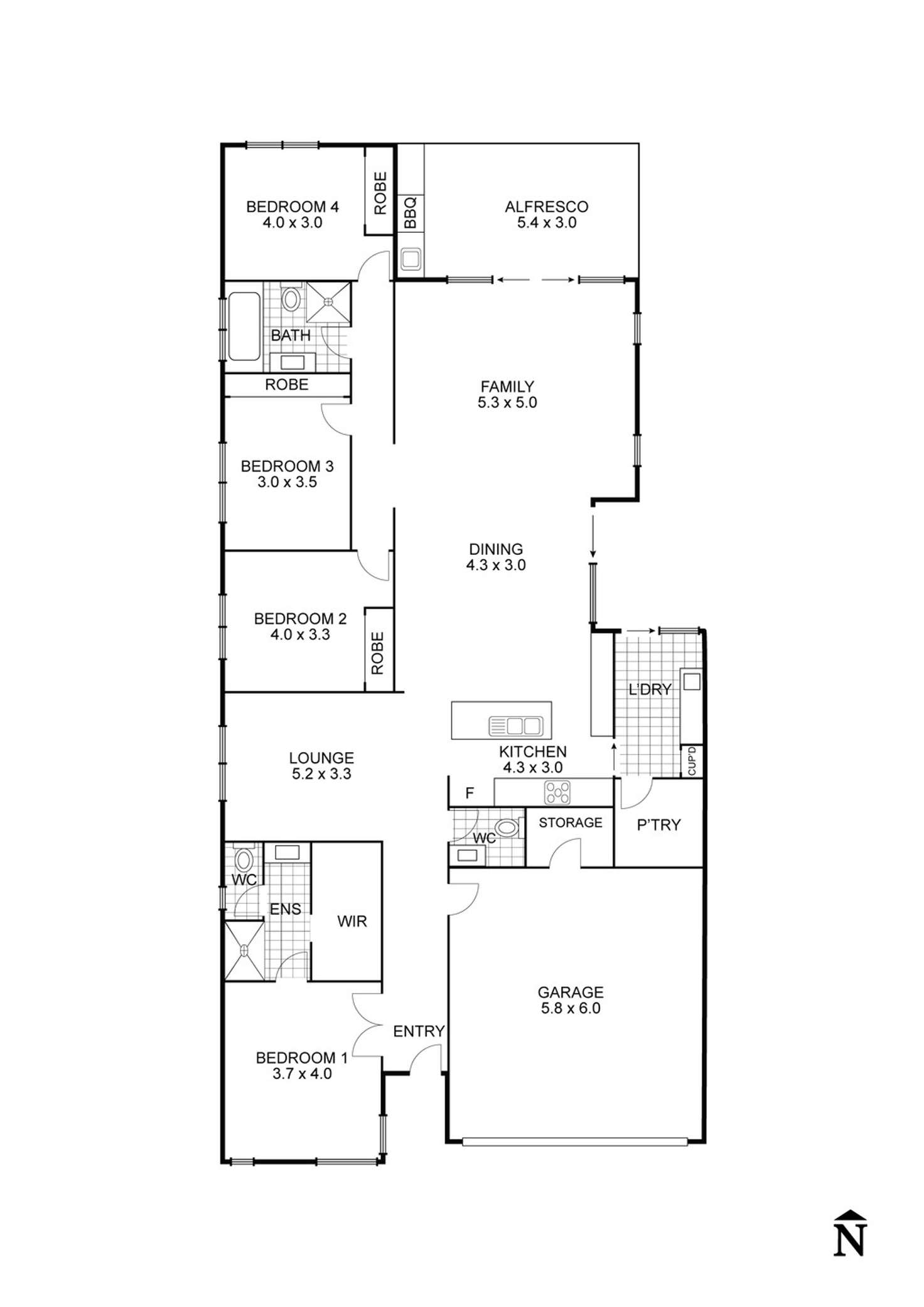 Floorplan of Homely house listing, 20 Golf Links Drive, Beveridge VIC 3753