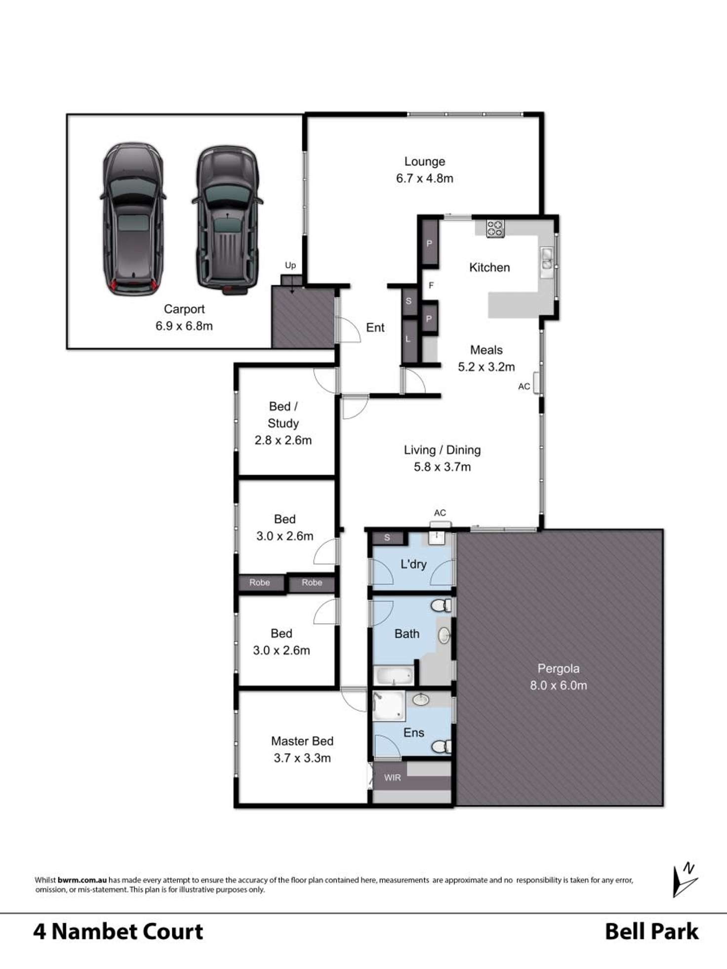 Floorplan of Homely house listing, 4 Nambet Court, Bell Park VIC 3215