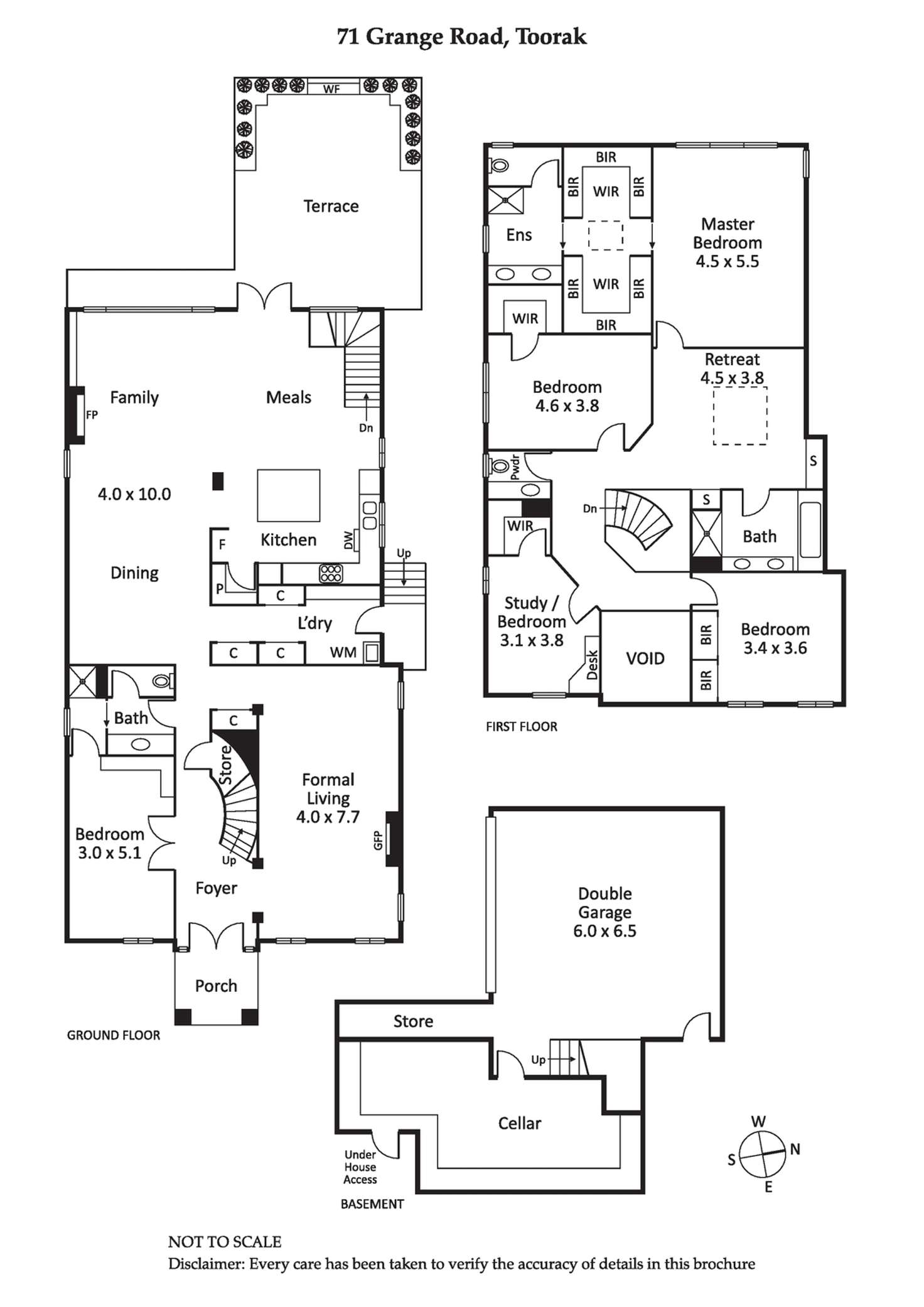 Floorplan of Homely house listing, 71 Grange Road, Toorak VIC 3142