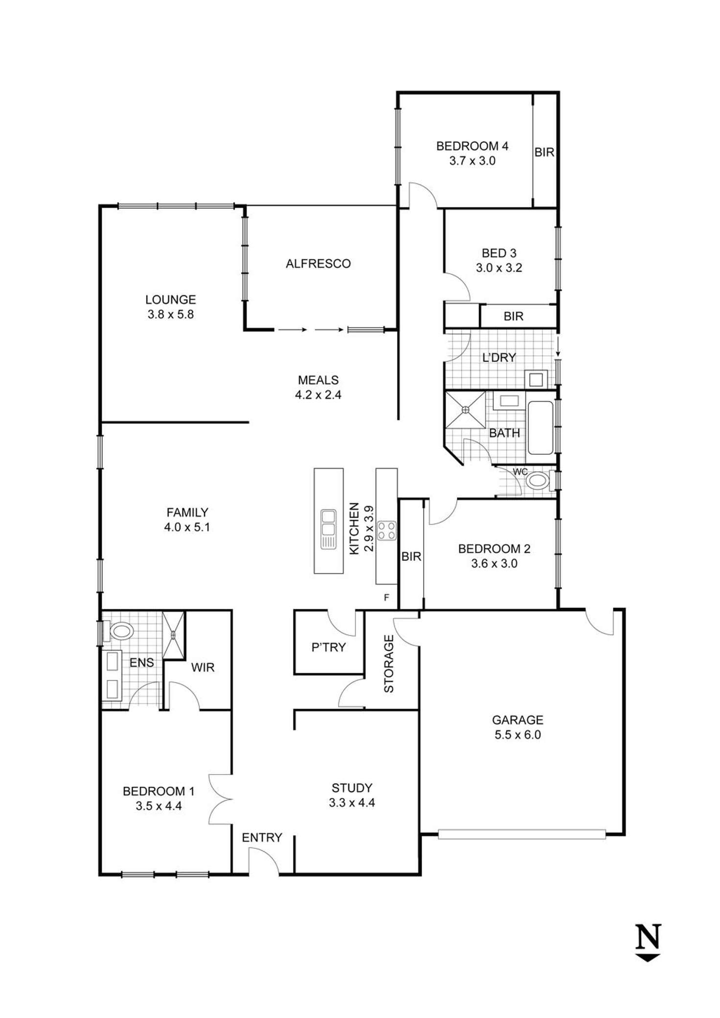 Floorplan of Homely house listing, 43 Golf Links Drive, Beveridge VIC 3753
