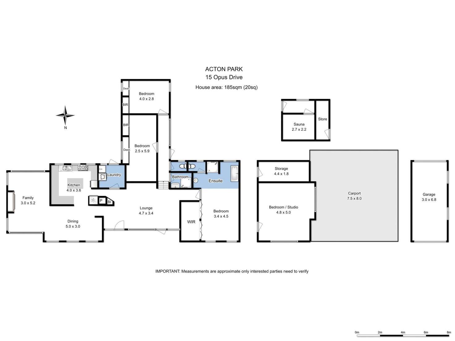 Floorplan of Homely house listing, 15 Opus Drive, Acton Park TAS 7170