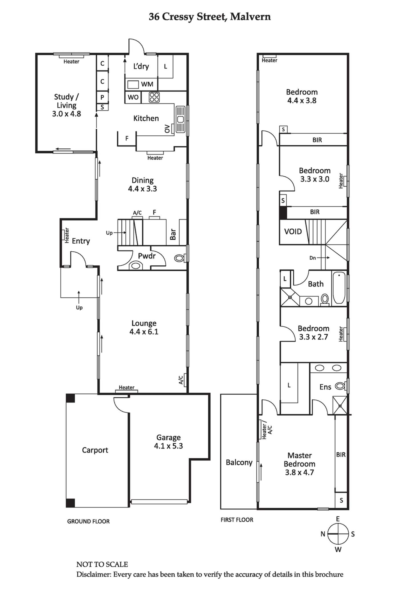 Floorplan of Homely house listing, 36 Cressy Street, Malvern VIC 3144