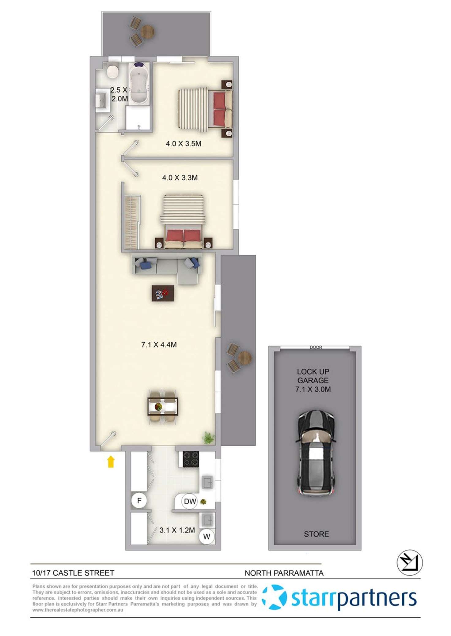 Floorplan of Homely apartment listing, 10/17 Castle Street, North Parramatta NSW 2151