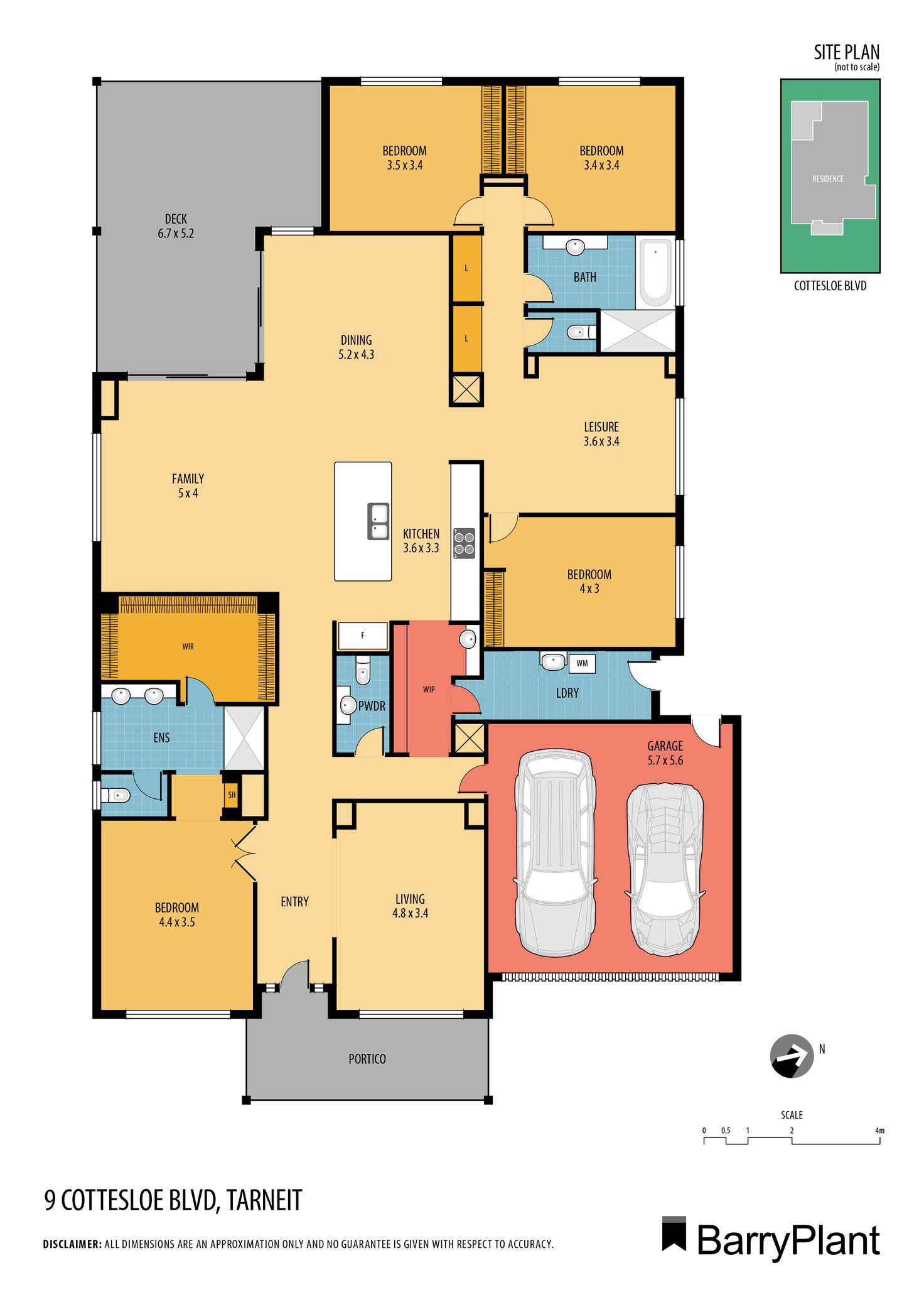 Floorplan of Homely house listing, 9 Cottesloe Boulevard, Tarneit VIC 3029