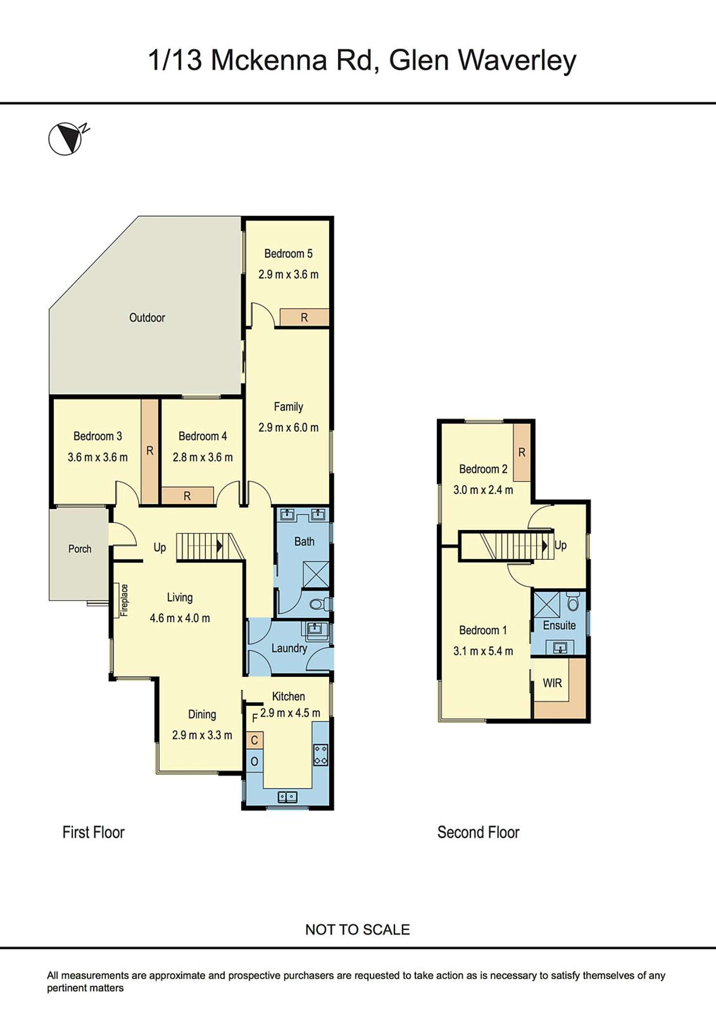Floorplan of Homely townhouse listing, 1/13 McKenna Road, Glen Waverley VIC 3150